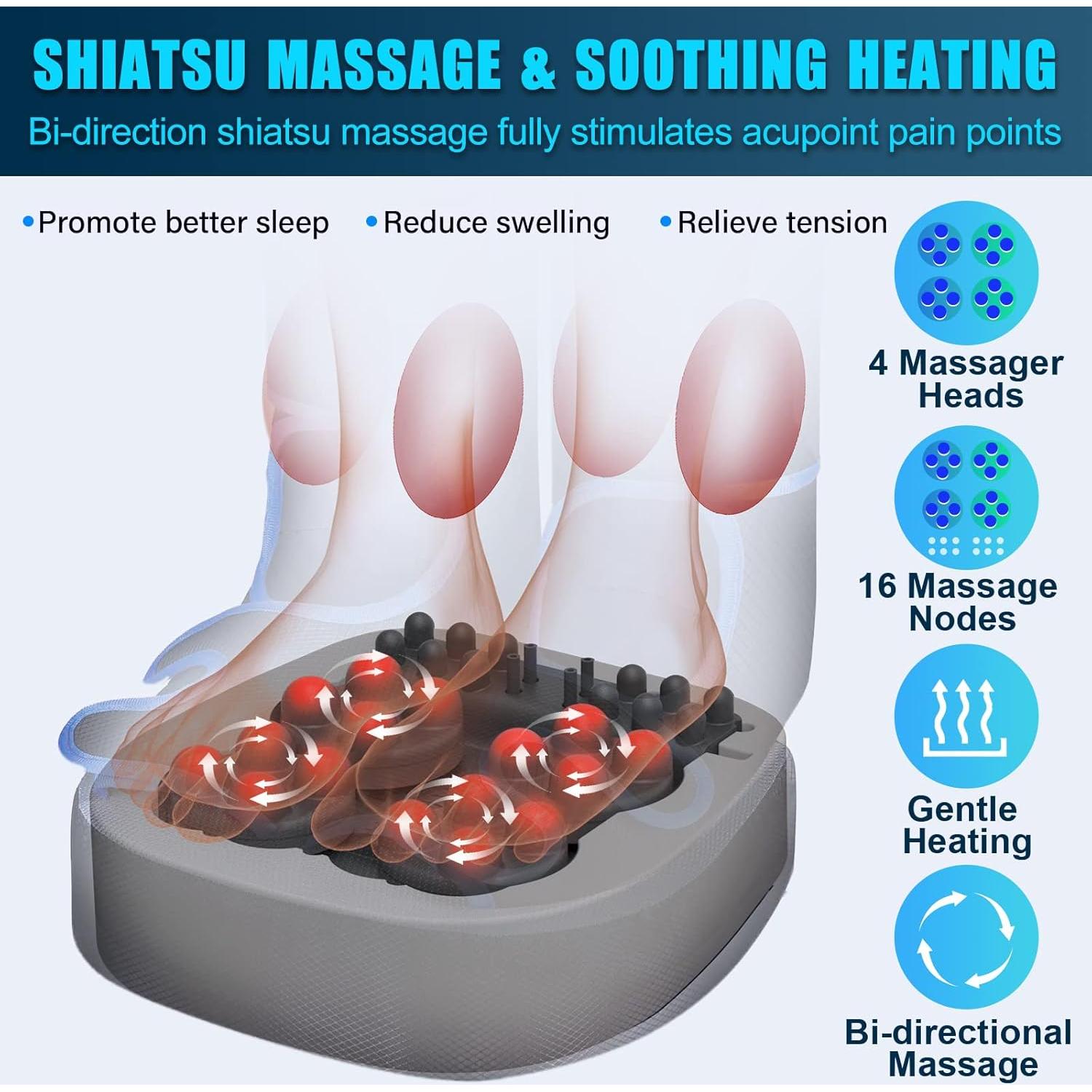 Masajeador de Pies Shiatsu SLOTHMORE HY-1121 con Calor