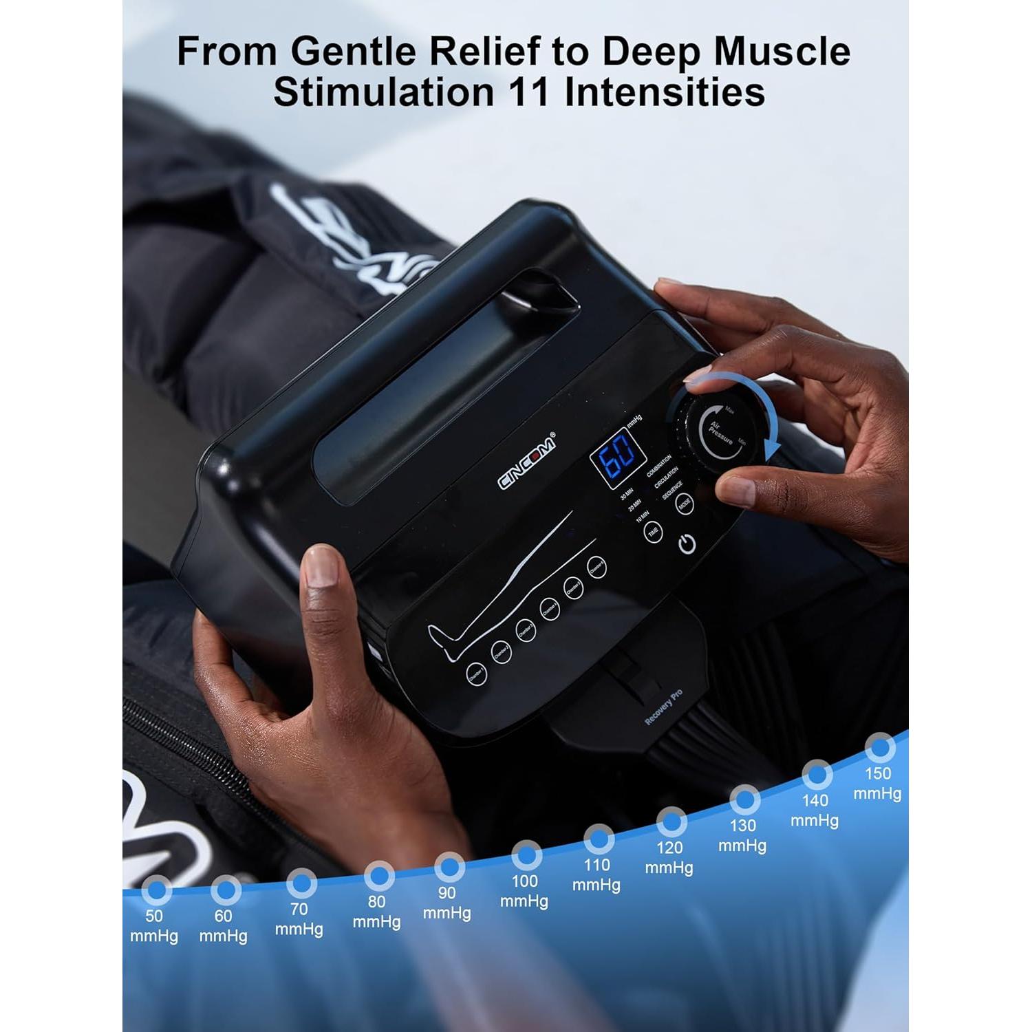 Botas Masajeadoras de Piernas CINCOM - Compresión 6 Zonas