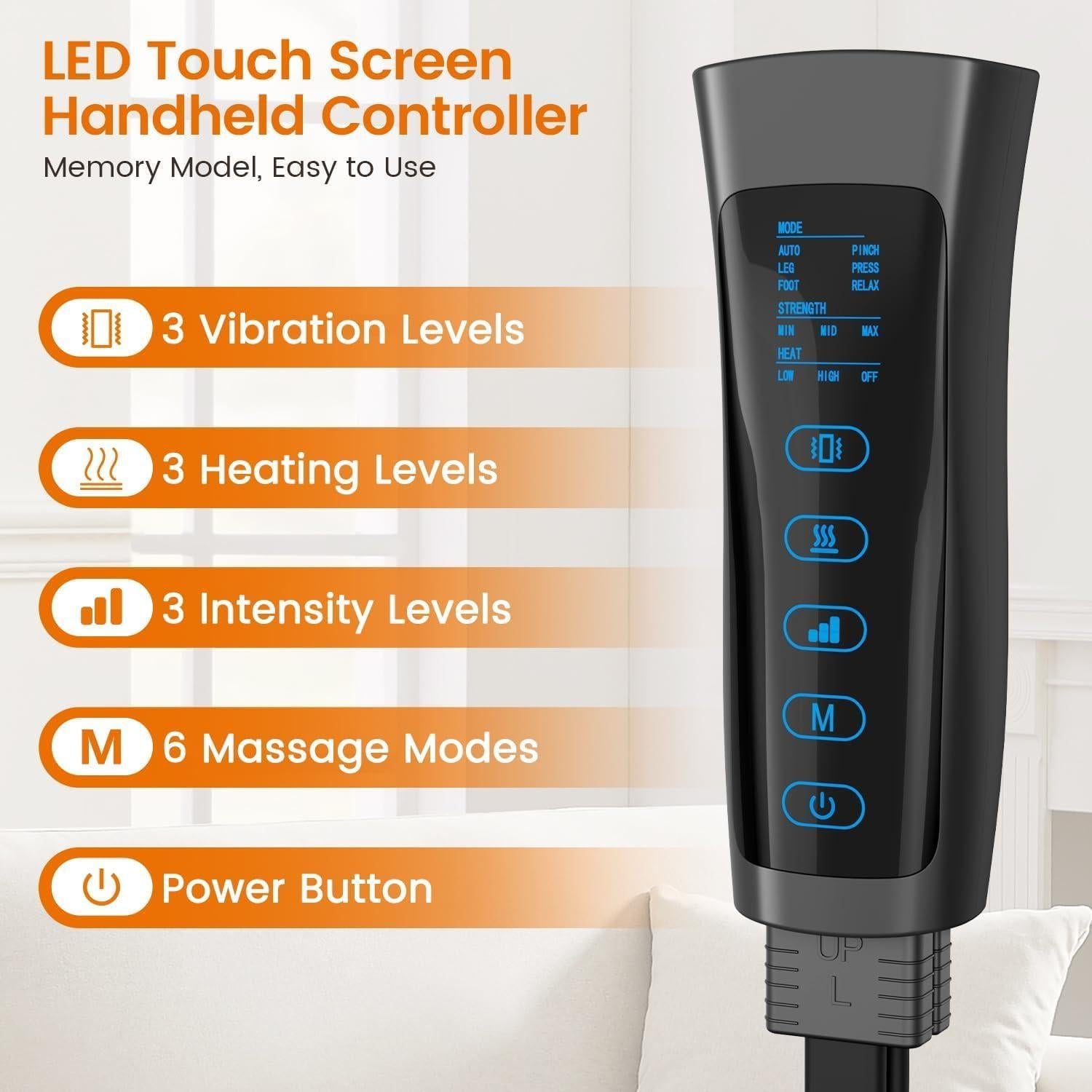 Masajeador de Piernas y Pies ADIUPUL con Calor y Compresión