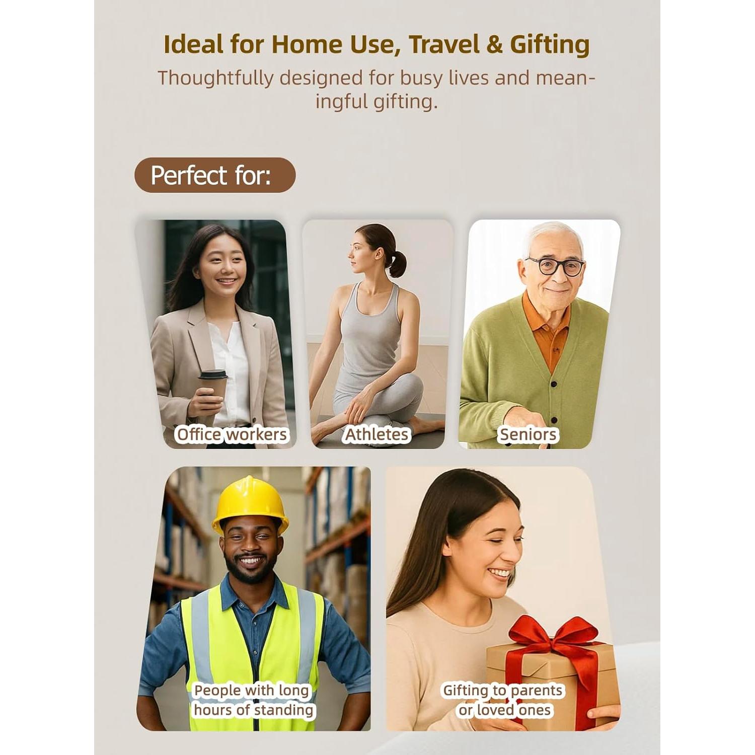 Masajeador de Piernas Yuonry G08 con Calor y Vibración