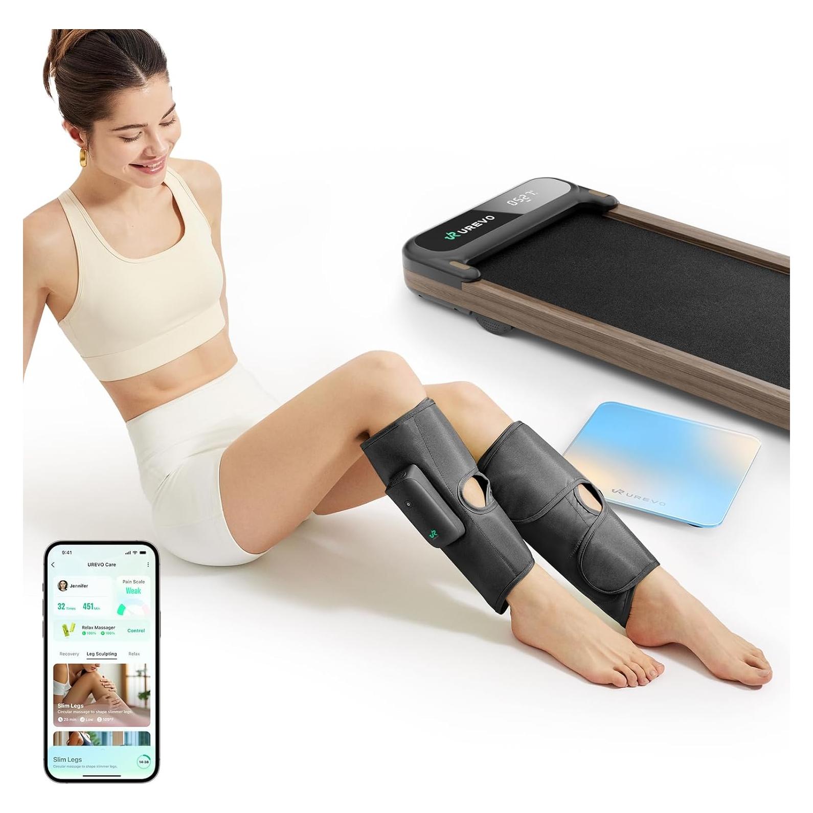 Masajeador de Pantorrillas UREVO Smart Inalámbrico AI 3 Modos