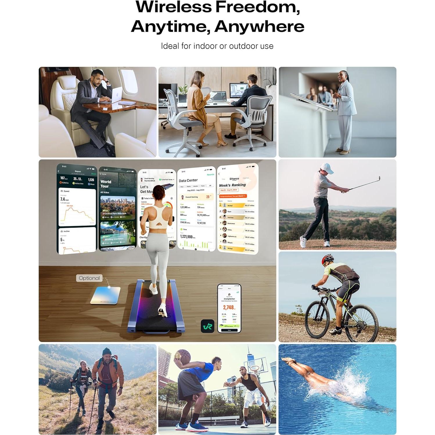 Masajeador de Pantorrillas UREVO Smart Inalámbrico AI 3 Modos