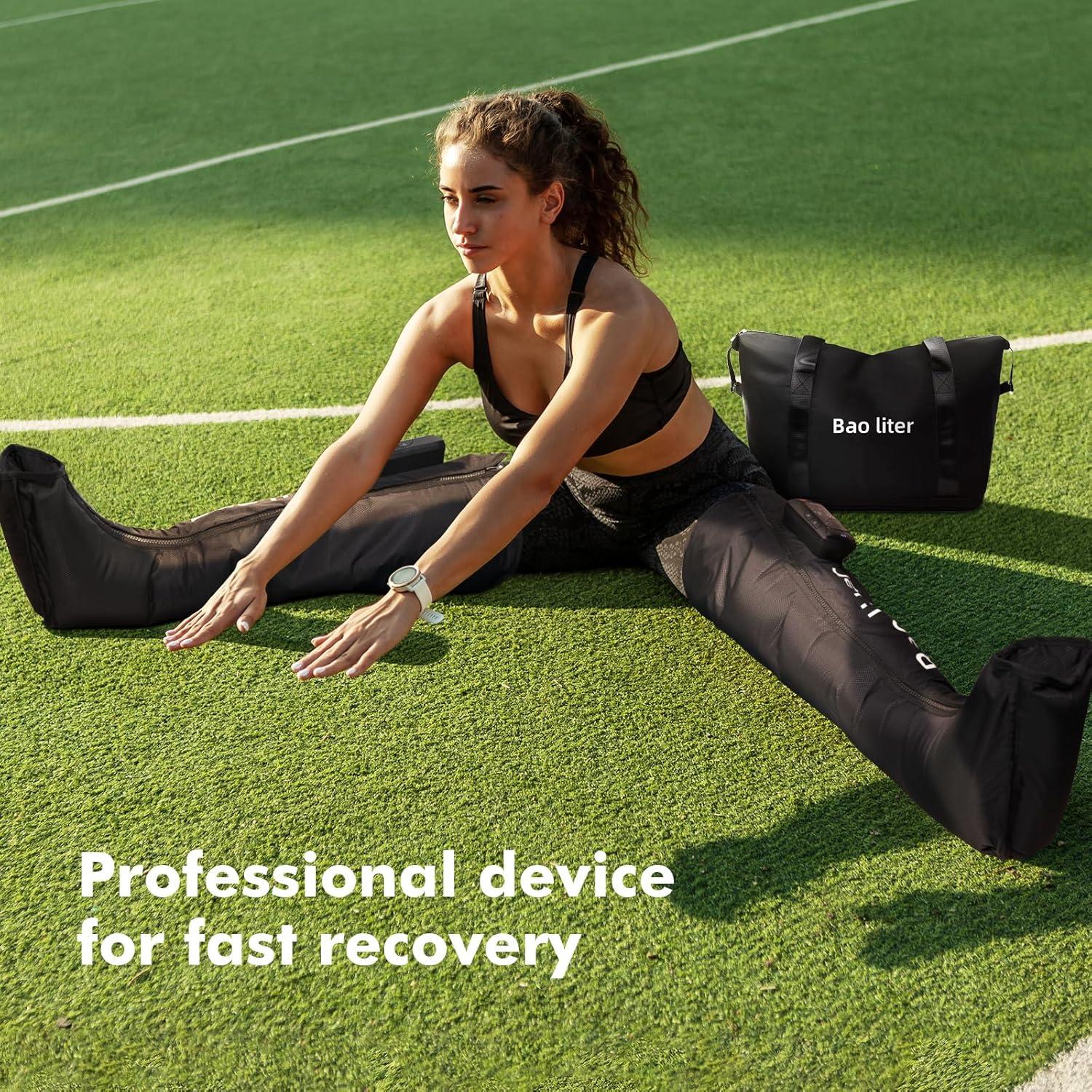 Masajeador de Compresión de Piernas Bao Liter - Inalámbrico, Calor, 6 Modos, 8 Intensidades