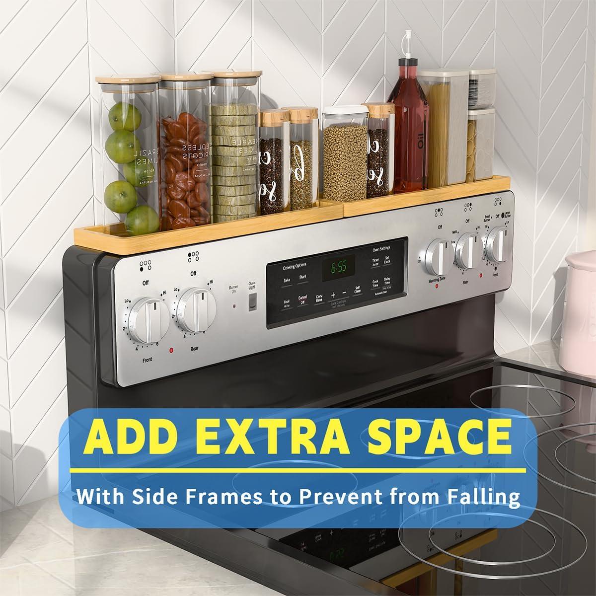 Estante Magnético PEKER de Bambú para Cocina 72 cm