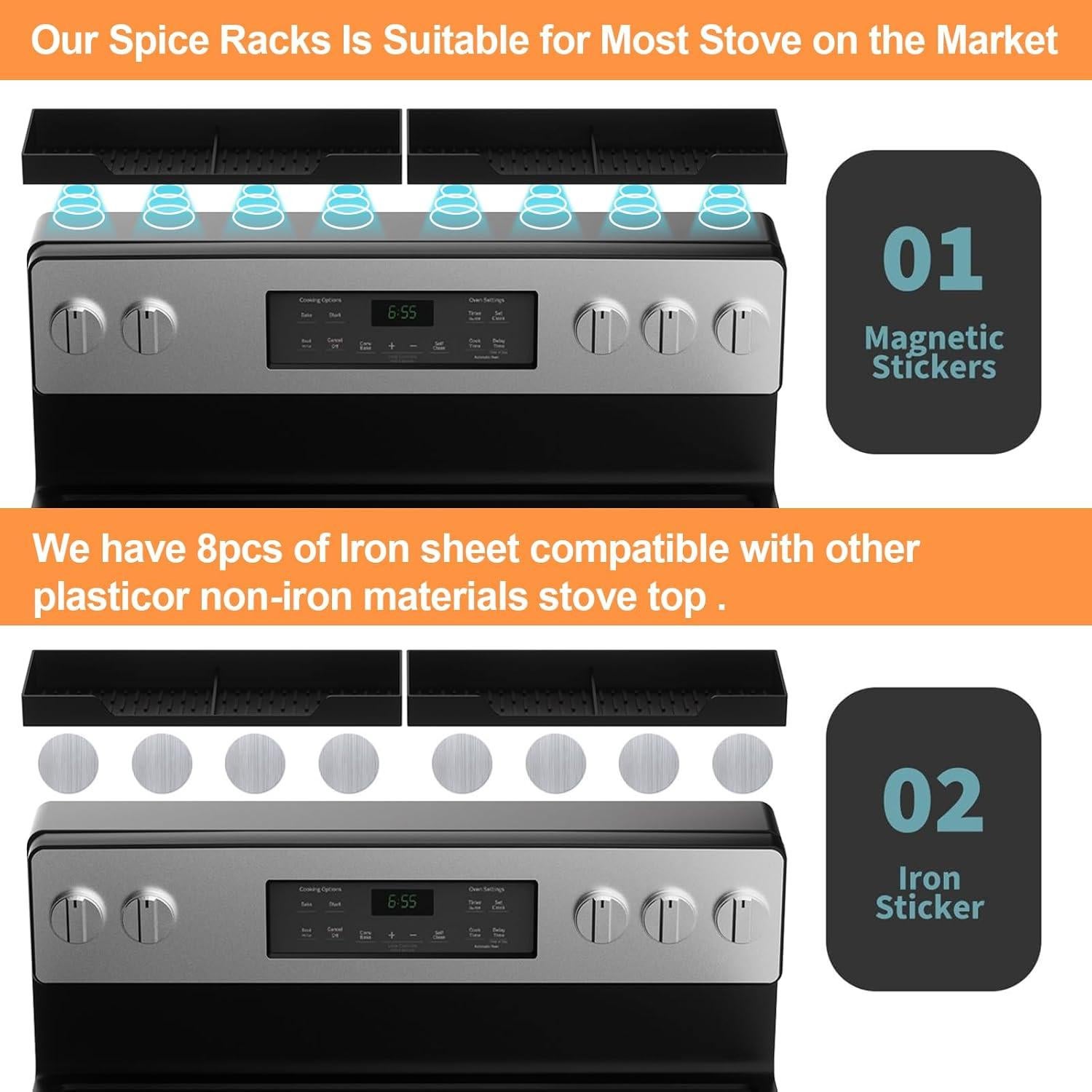 Tapete de Silicona para Estufa Yuhfera 71.12x50.8 cm Negro