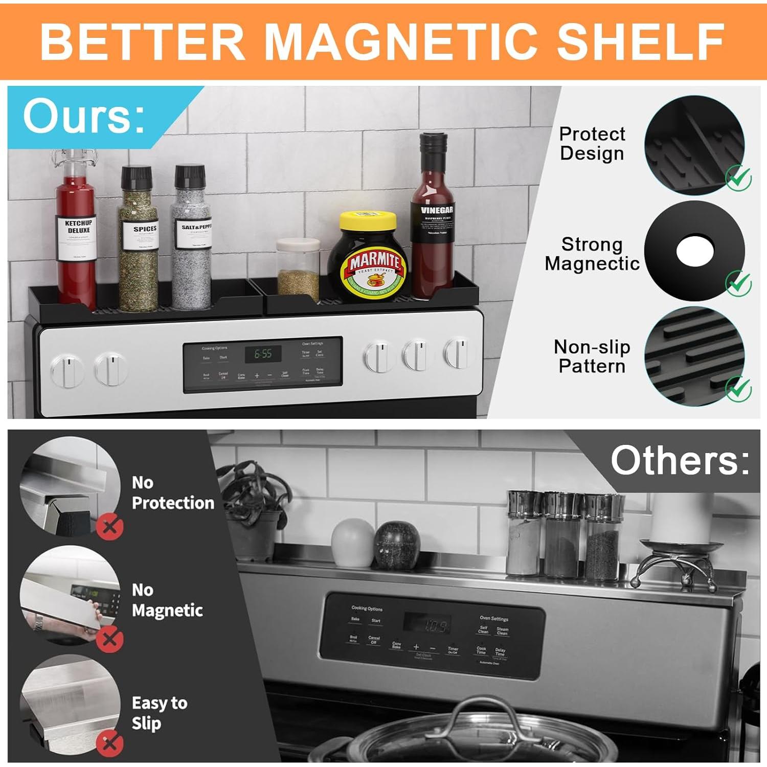 Tapete de Silicona para Estufa Yuhfera 71.12x50.8 cm Negro