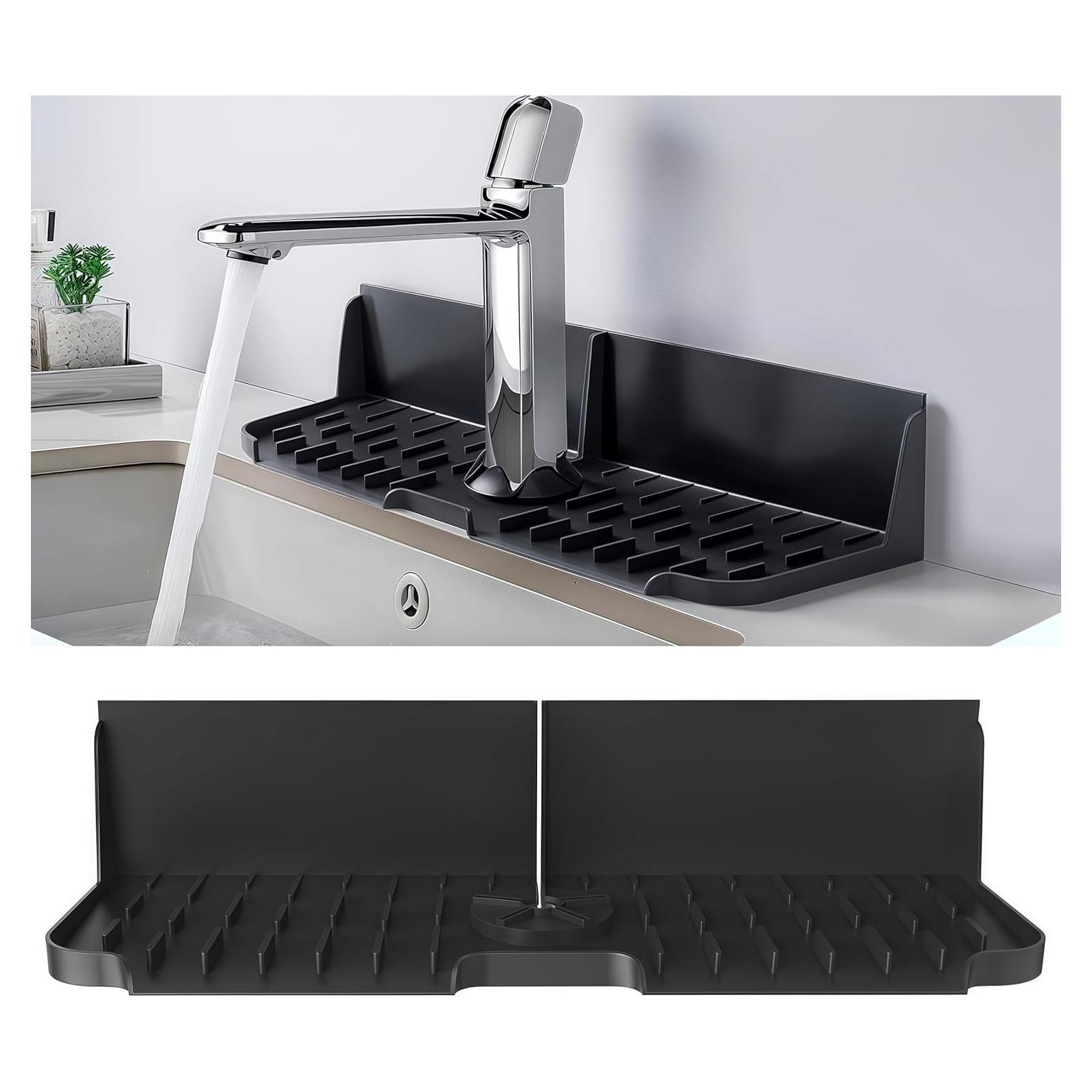 Organizador de Drenaje Automático HZHZMOR de Silicona Negro