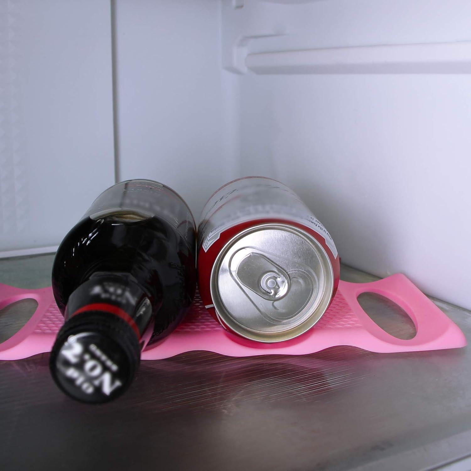 Organizador de Latas Webake Rosa - Paquete de 2, Apilador Flexible
