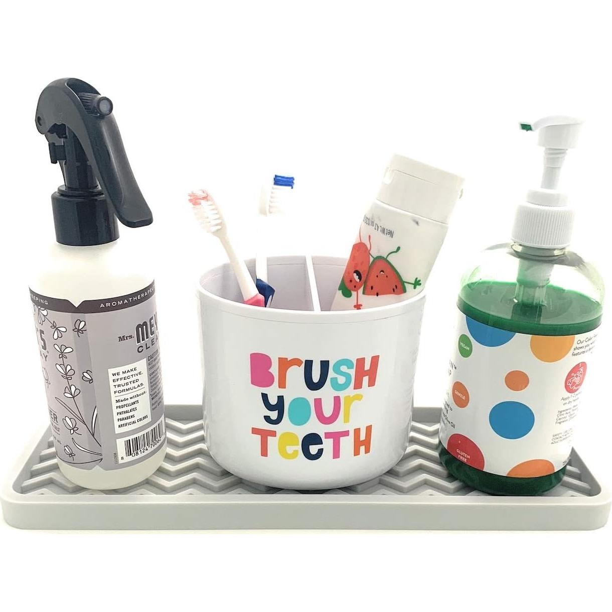 Bandeja Organizadora de Silicona Happitasa 30.48x10.16cm Gris