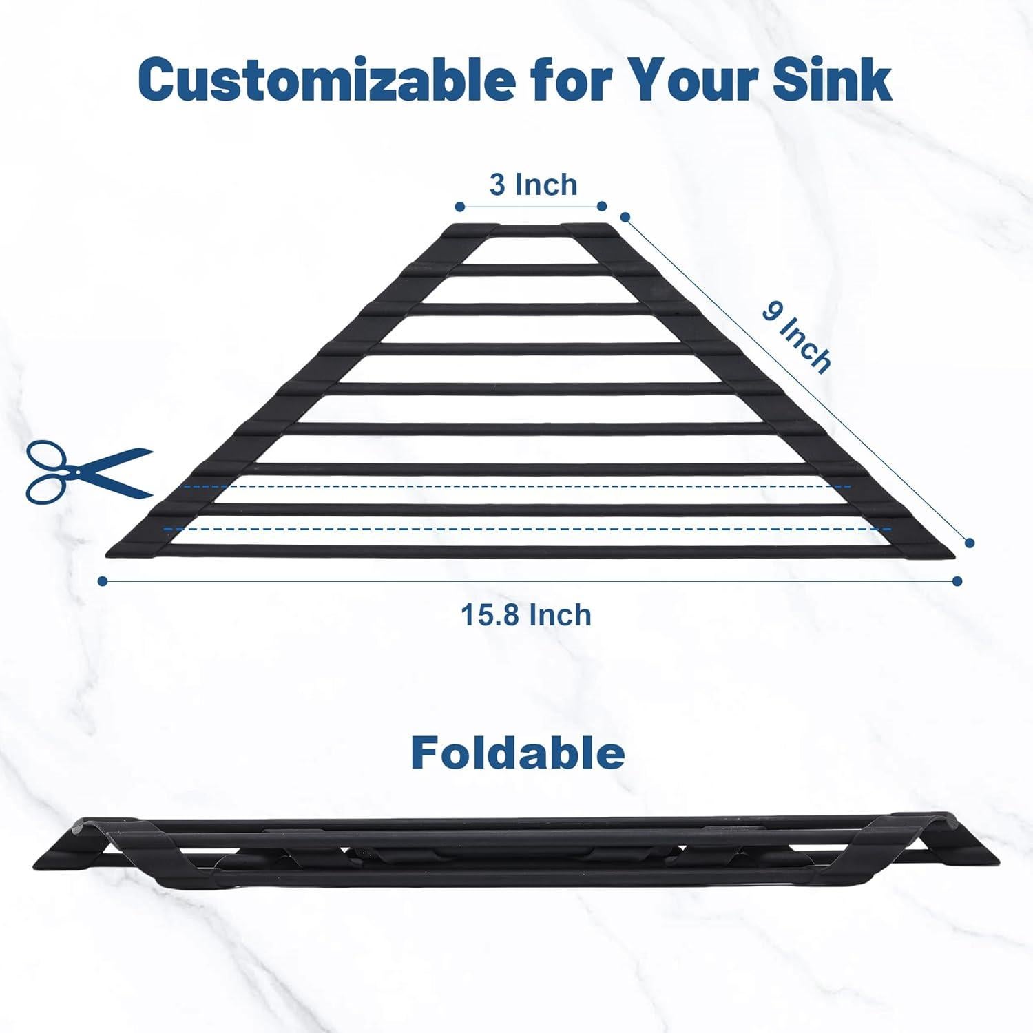 Escurridor de Platos Plegable Tilirex Negro 20 kg Antideslizante