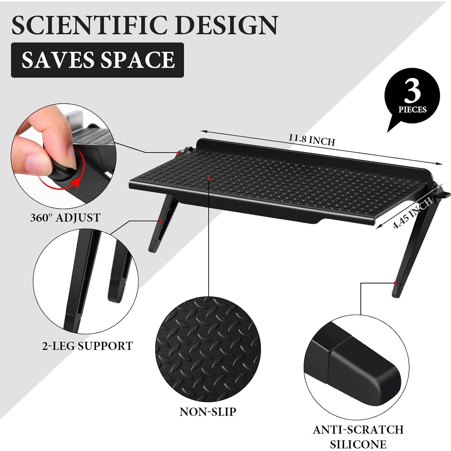 Soporte Ajustable para TV Jetec 30x12 cm Estante Superior