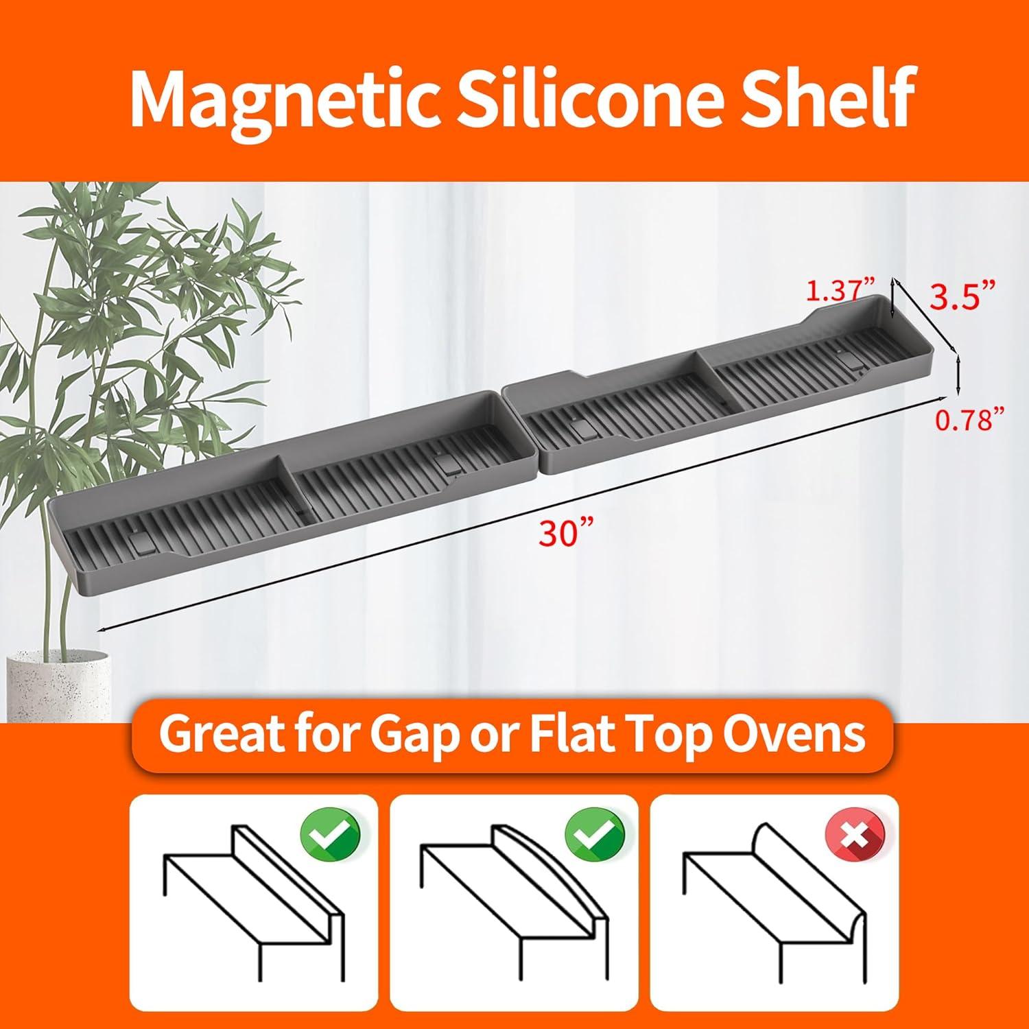 Estante Magnético WAFT YEARN 76.2x8.9 cm Silicona Resistente al Calor