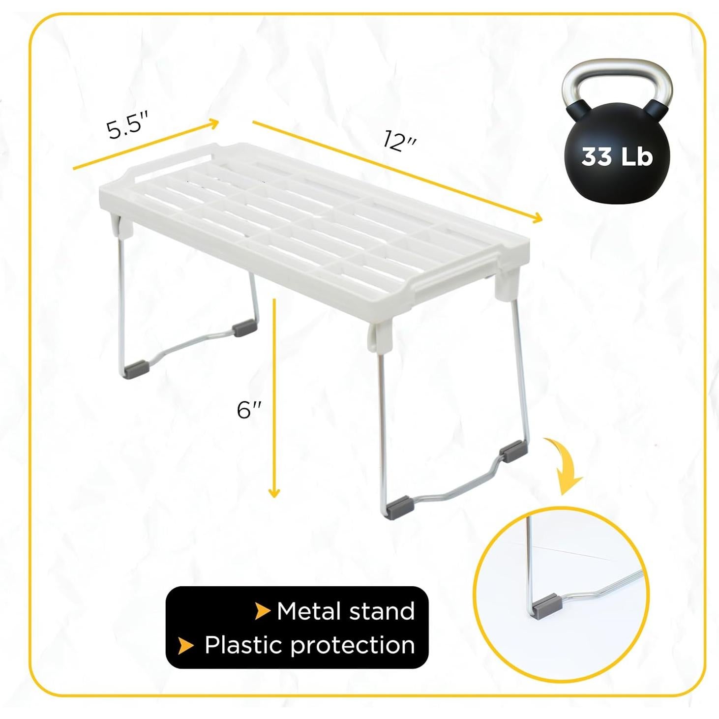 Organizador de Estantes de Cocina Yersiz CK-364 - Paquete de 2