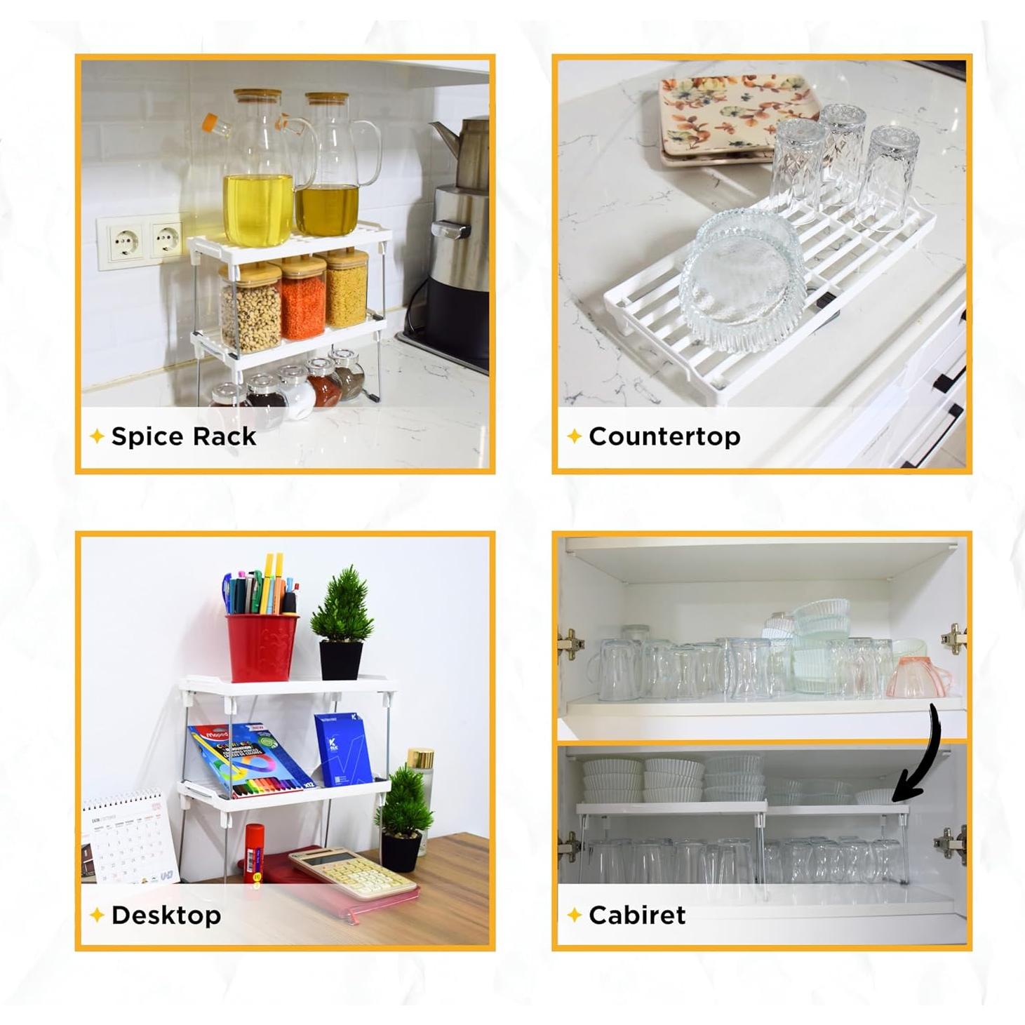 Organizador de Estantes de Cocina Yersiz CK-364 - Paquete de 2