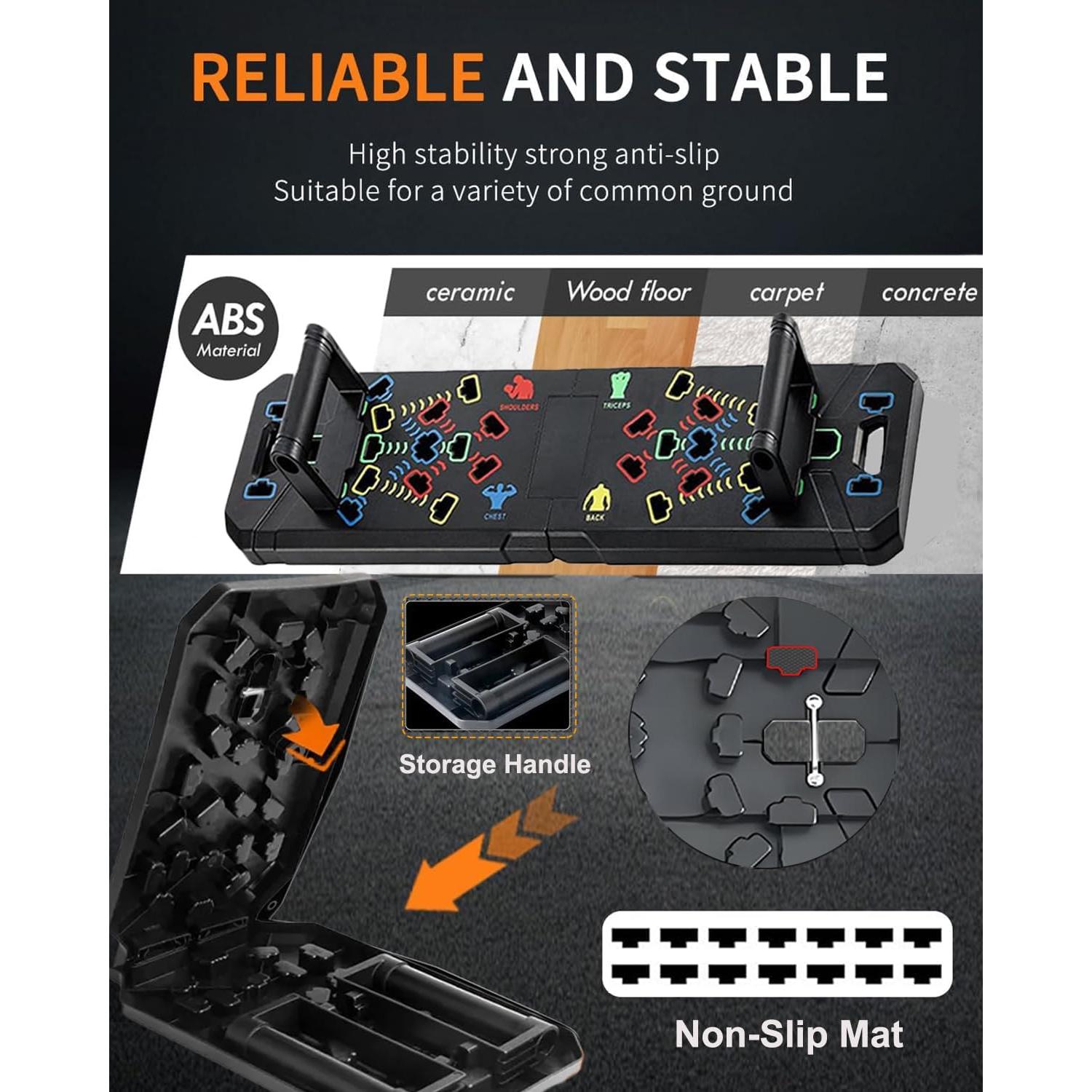 Tablero de Flexiones Multifuncional AKTJHS 16 en 1 Plegable