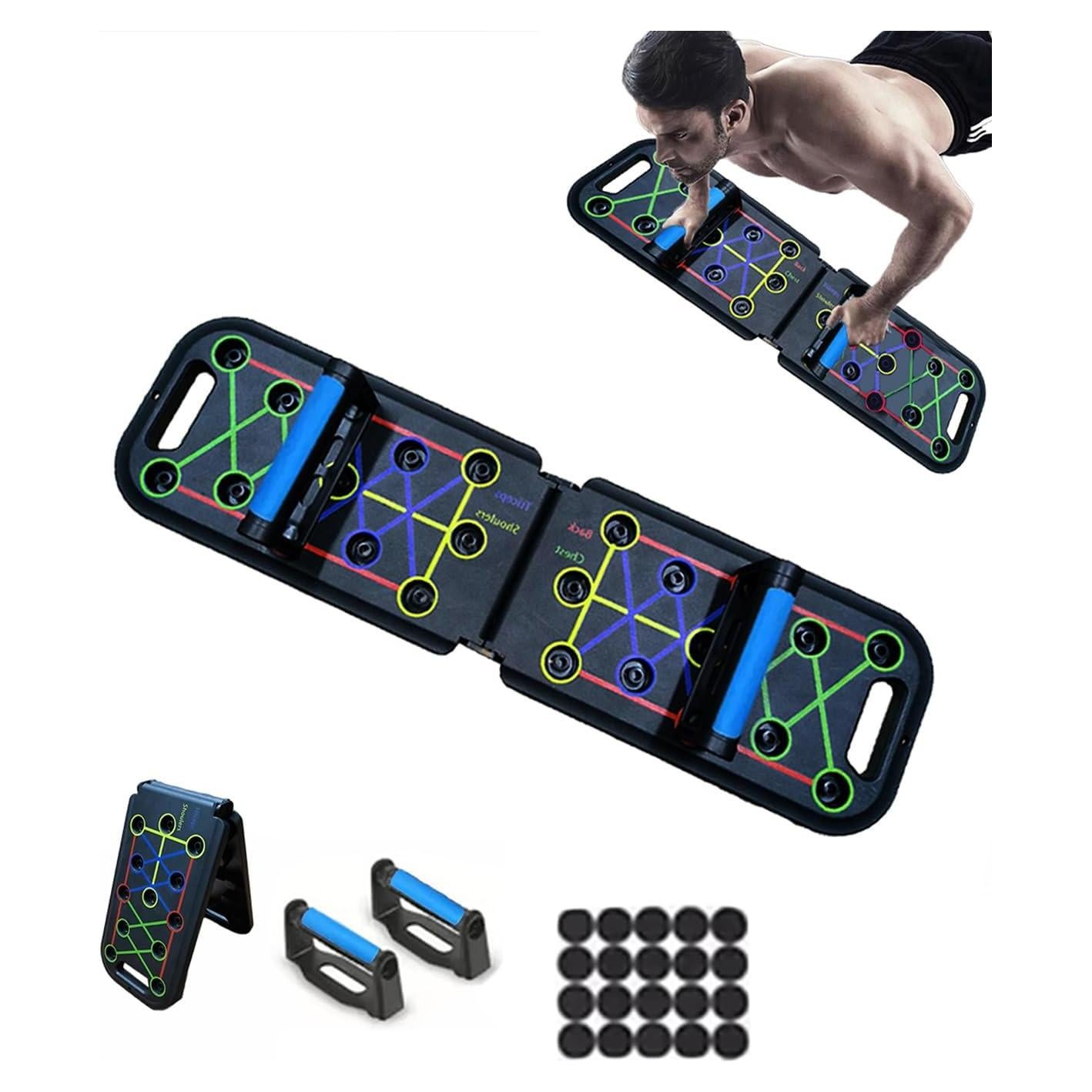 Tabla de Flexiones Plegable AKTJHS T02 con Almohadillas Antideslizantes