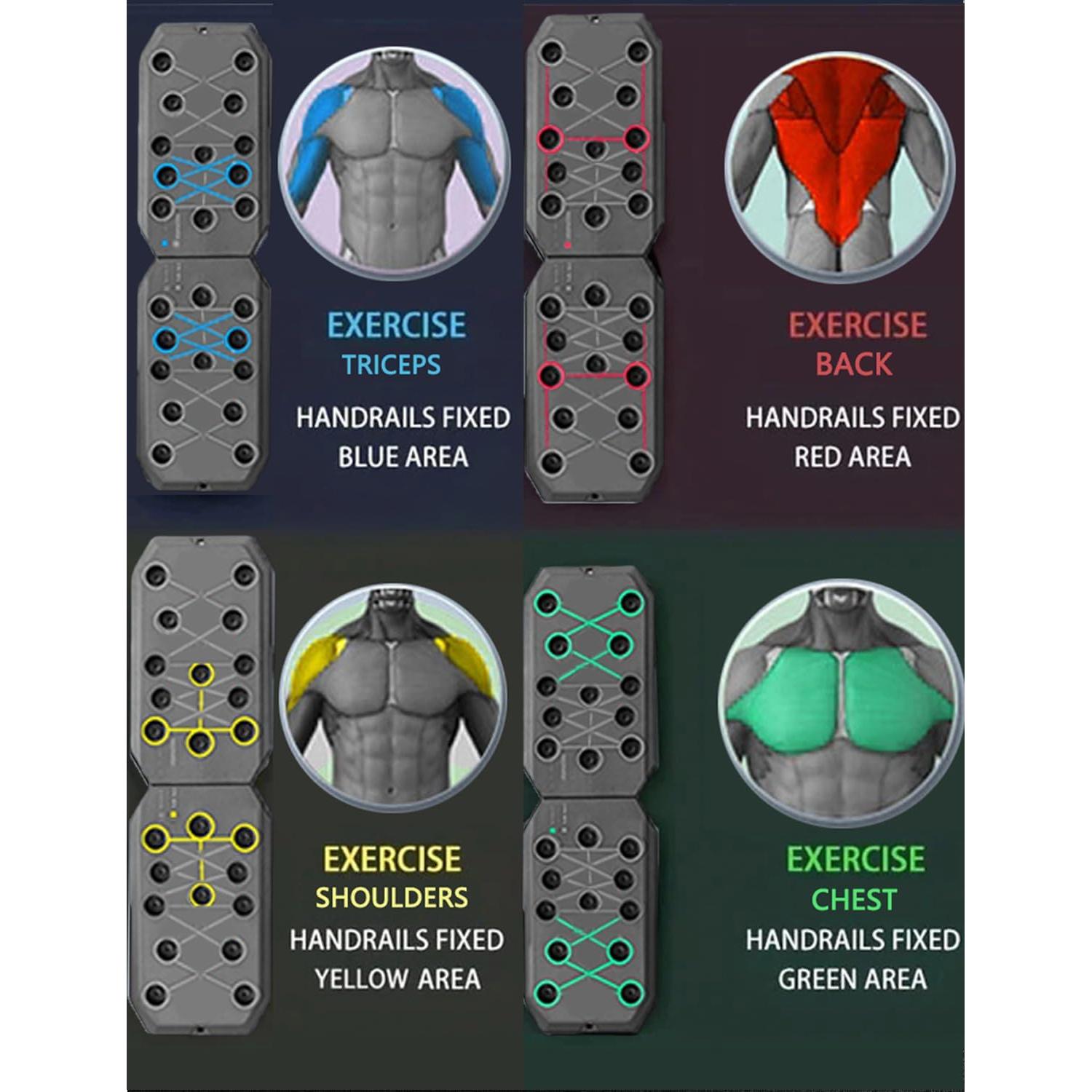 Tabla de Flexiones Plegable AKTJHS T02 con Almohadillas Antideslizantes