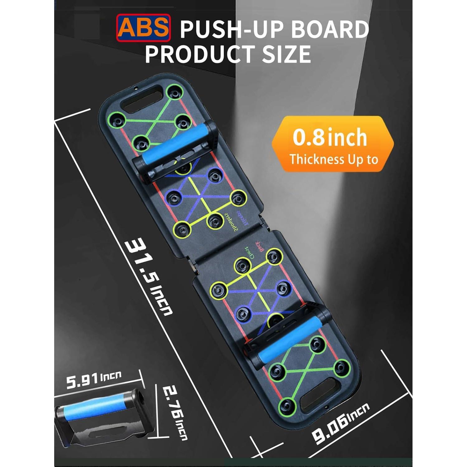 Tabla de Flexiones Plegable AKTJHS T02 con Almohadillas Antideslizantes