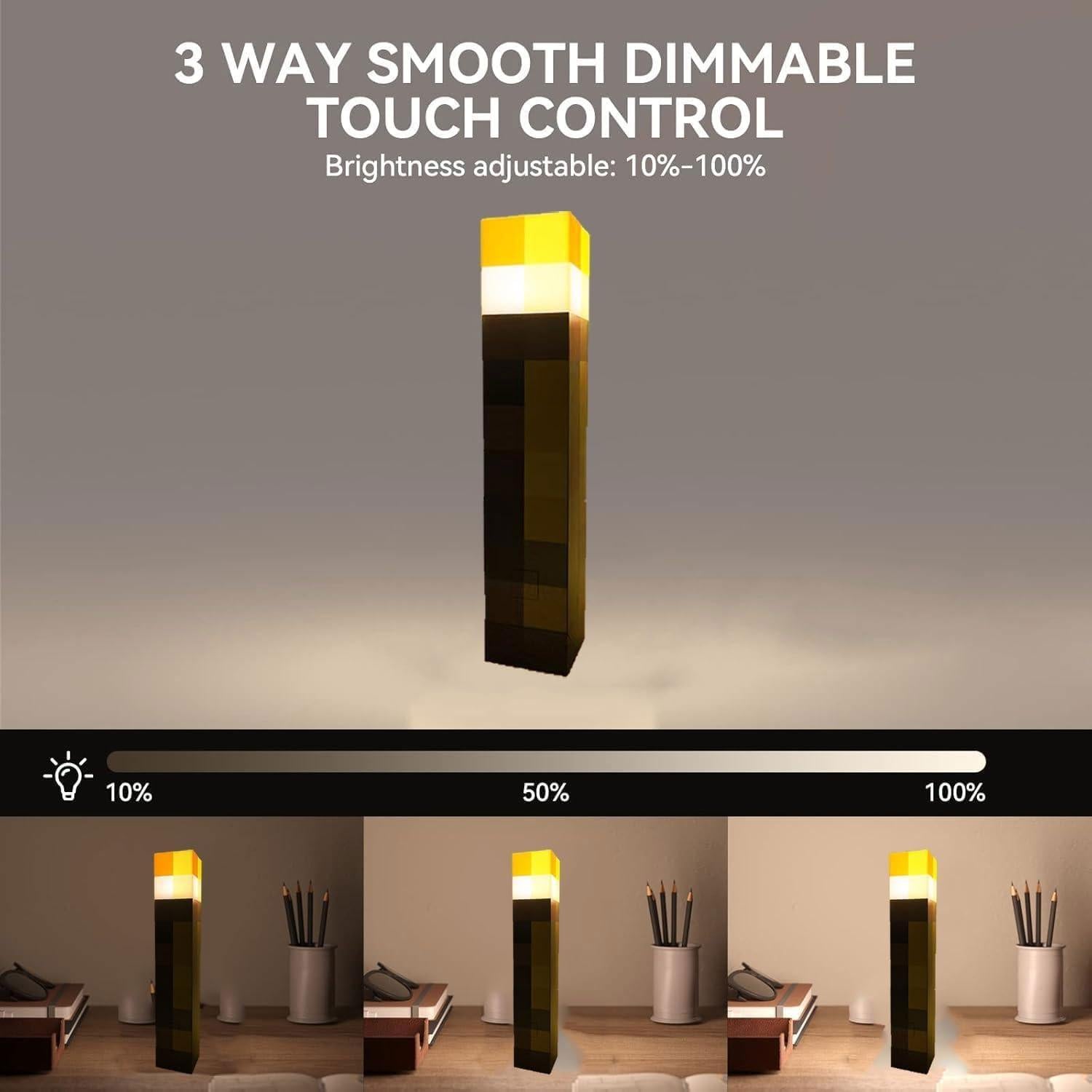 Luz Nocturna LED de Pared Genyerl, Recargable USB, 27.94 cm