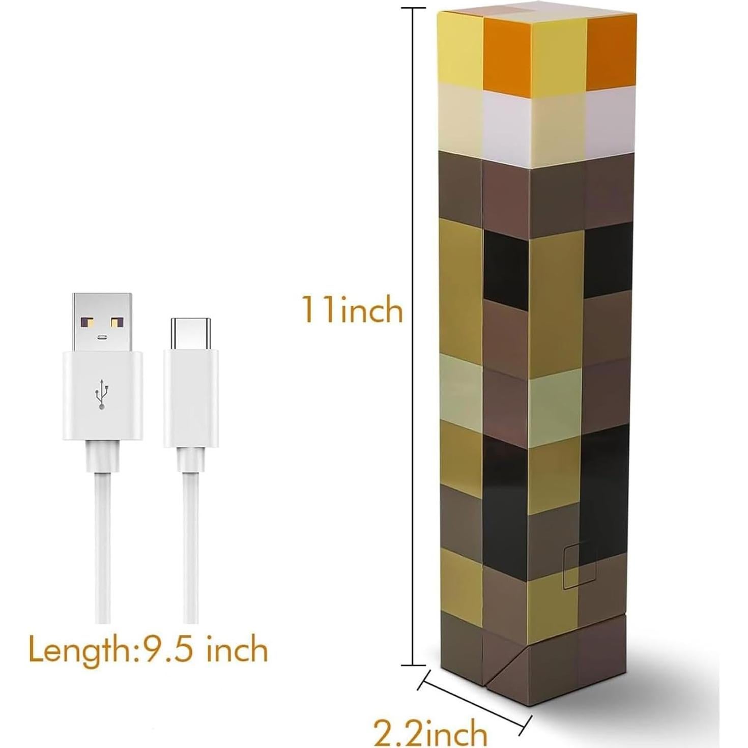 Luz Nocturna LED de Pared Genyerl, Recargable USB, 27.94 cm