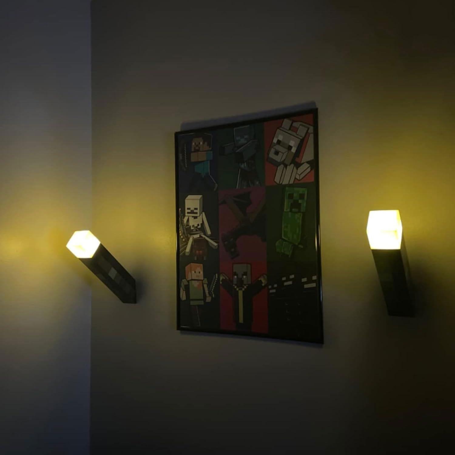 Luz Nocturna LED de Pared Genyerl, Recargable USB, 27.94 cm