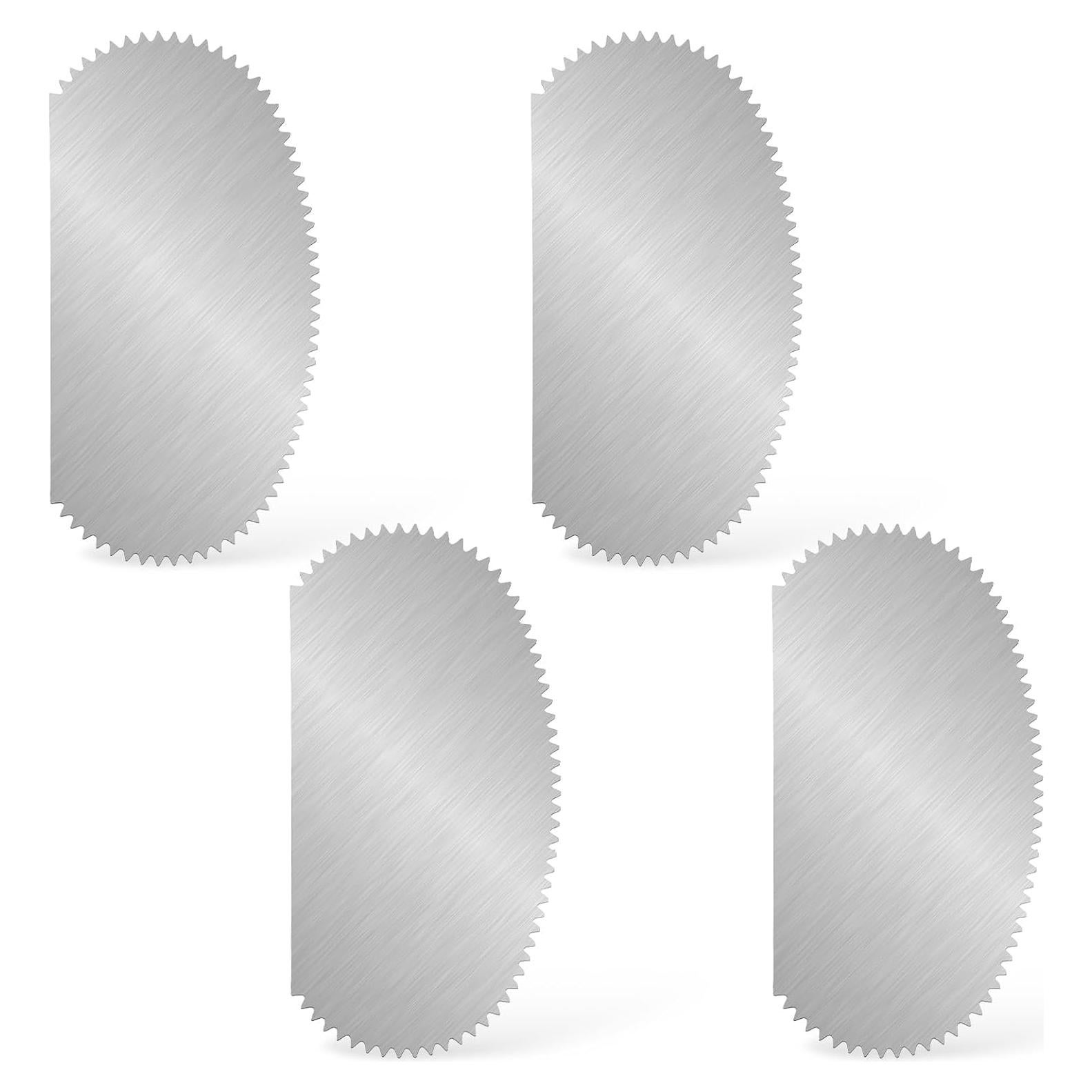 4 Raspadores de Cerámica de Acero Inoxidable YQQYG 12x6cm