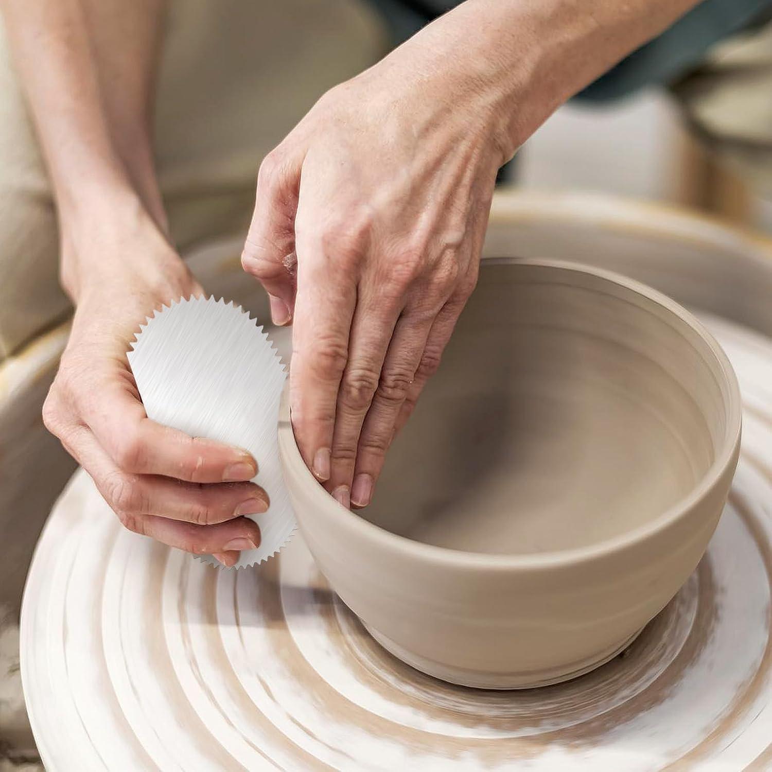 4 Raspadores de Cerámica de Acero Inoxidable YQQYG 12x6cm