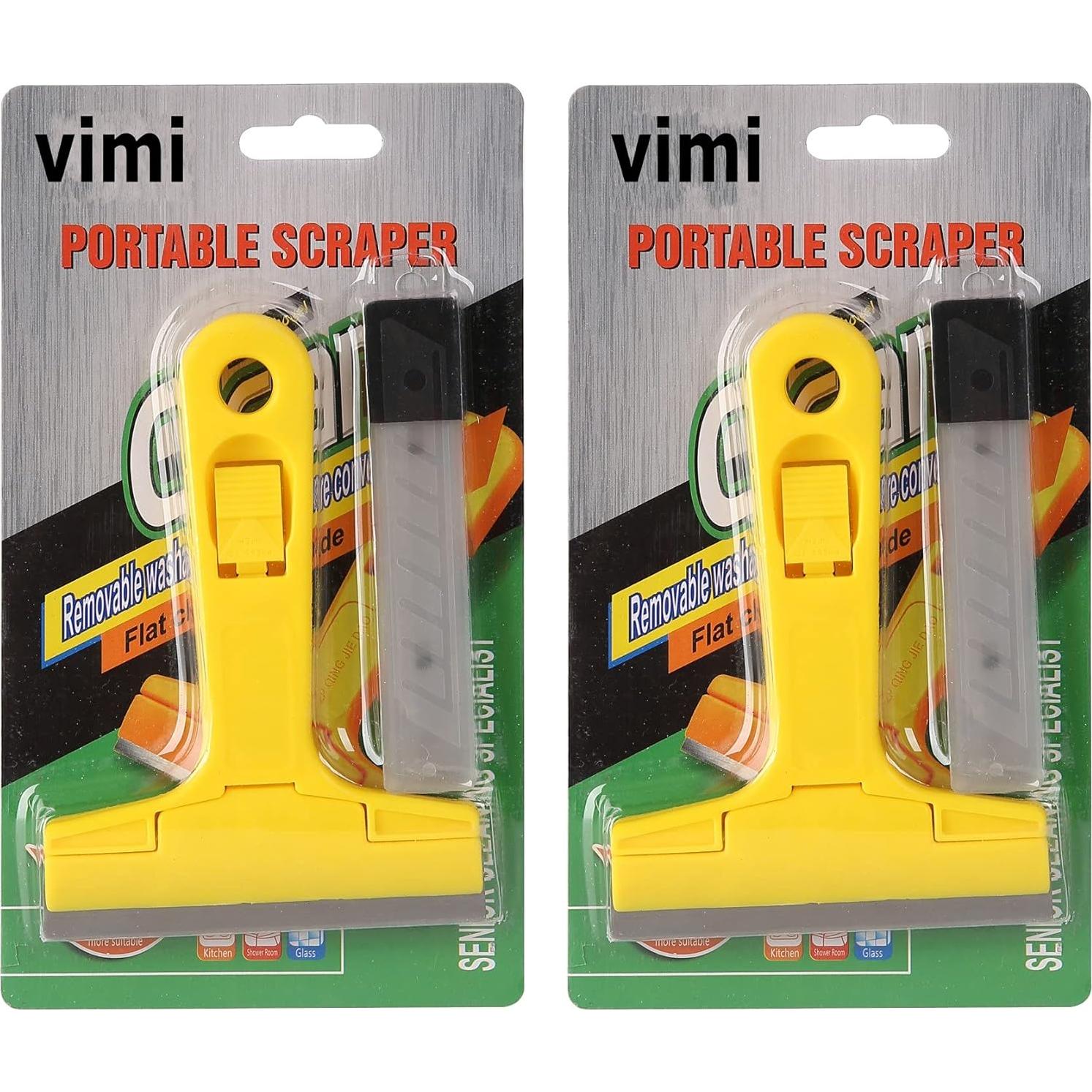 Raspador de Ventanas Vimihousewares con 20 Cuchillas de Acero 10.16 cm