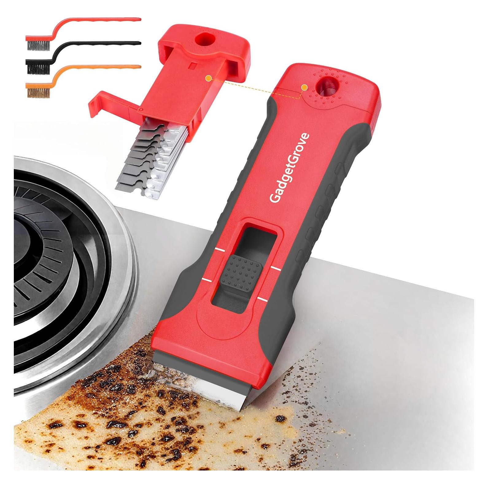 Raspador de Cuchilla GadgetGrove con 10 Cuchillas y 3 Cepillos