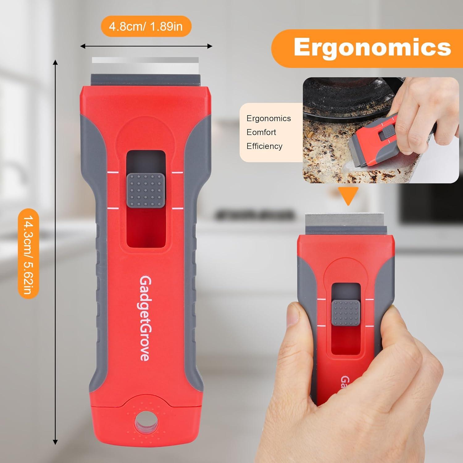 Raspador de Cuchilla GadgetGrove con 10 Cuchillas y 3 Cepillos