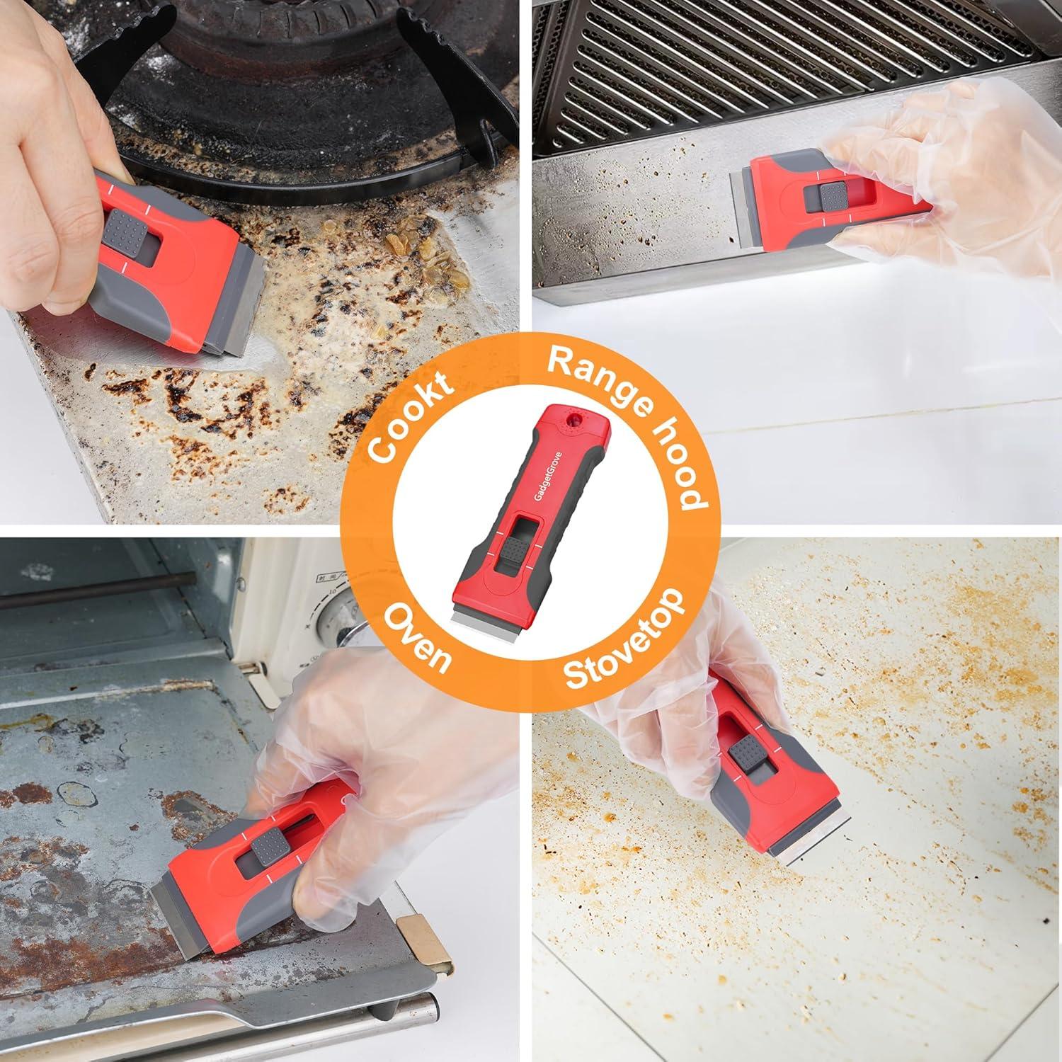 Raspador de Cuchilla GadgetGrove con 10 Cuchillas y 3 Cepillos