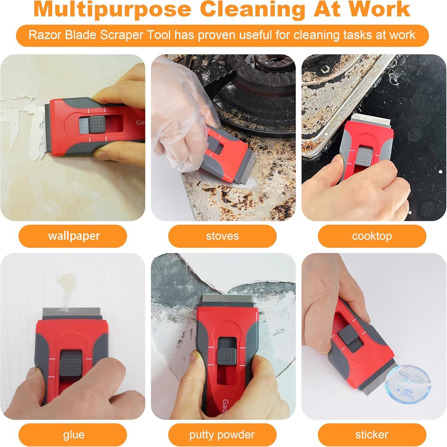 Raspador de Cuchilla GadgetGrove con 10 Cuchillas y 3 Cepillos