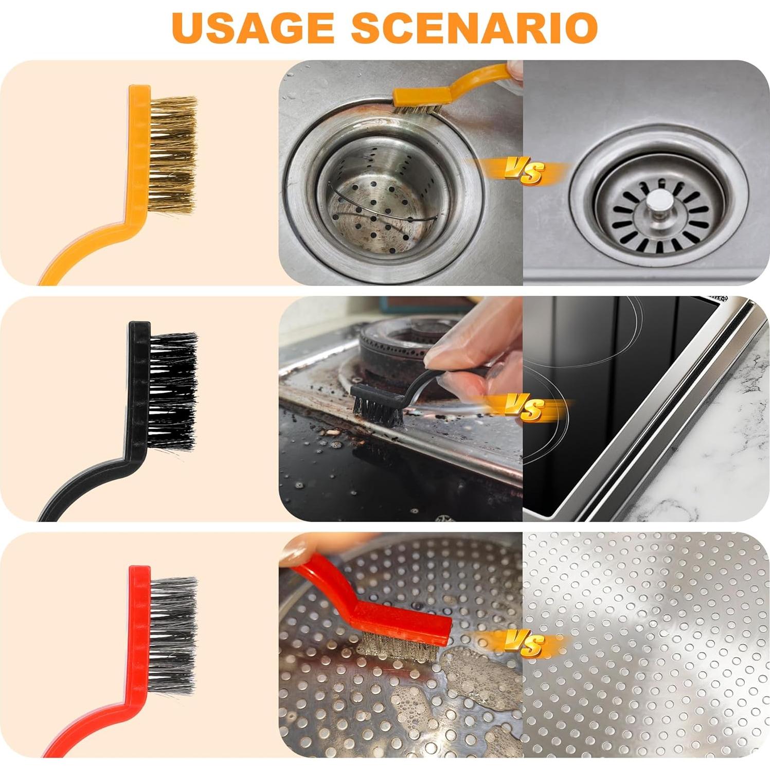 Raspador de Cuchilla GadgetGrove con 10 Cuchillas y 3 Cepillos