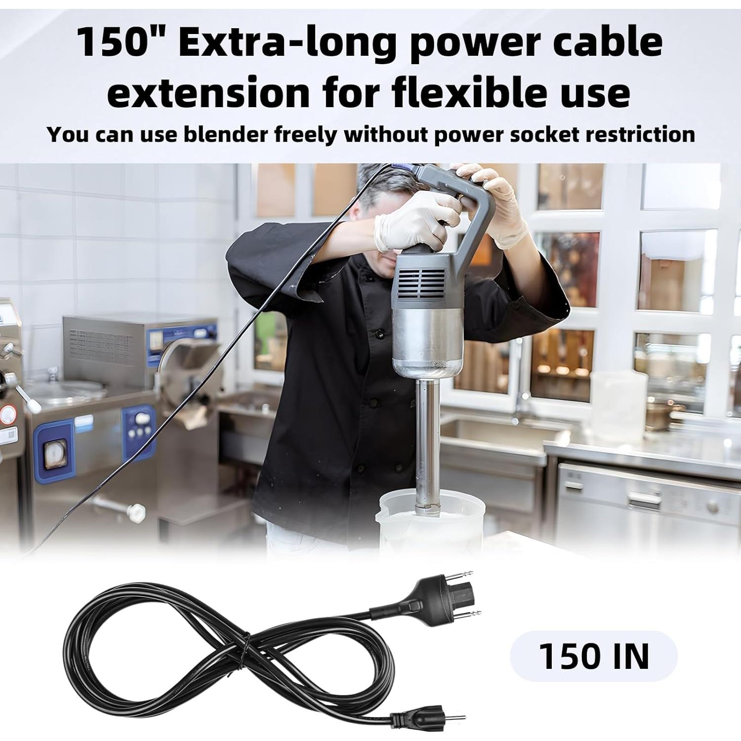 Cable de Alimentación Ulreon 89143 para Robot Coupe MP Series 381 cm