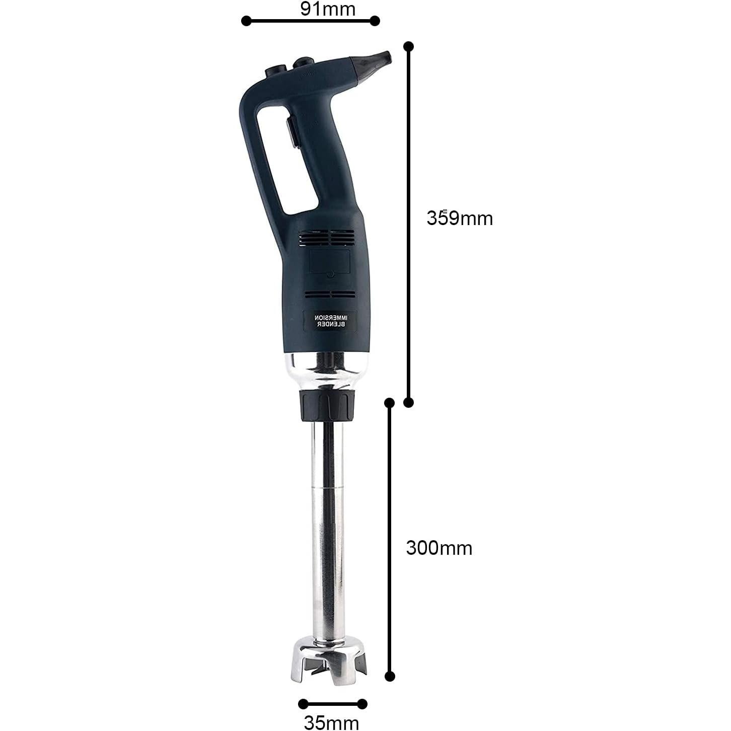 Batidora de Inmersión NJTFHU 500W 12" Acero Inoxidable Velocidad Ajustable