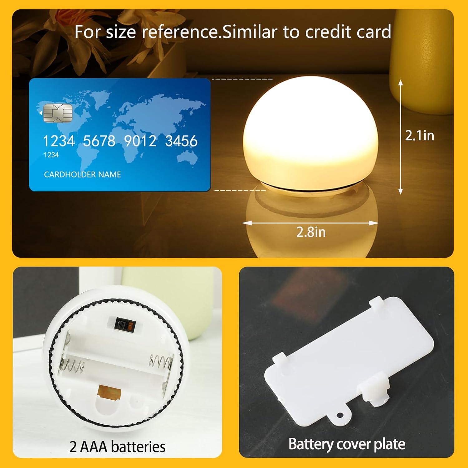 Luces Nocturnas LED Portátiles GZWANHANGMY con Temporizador (2PCS)