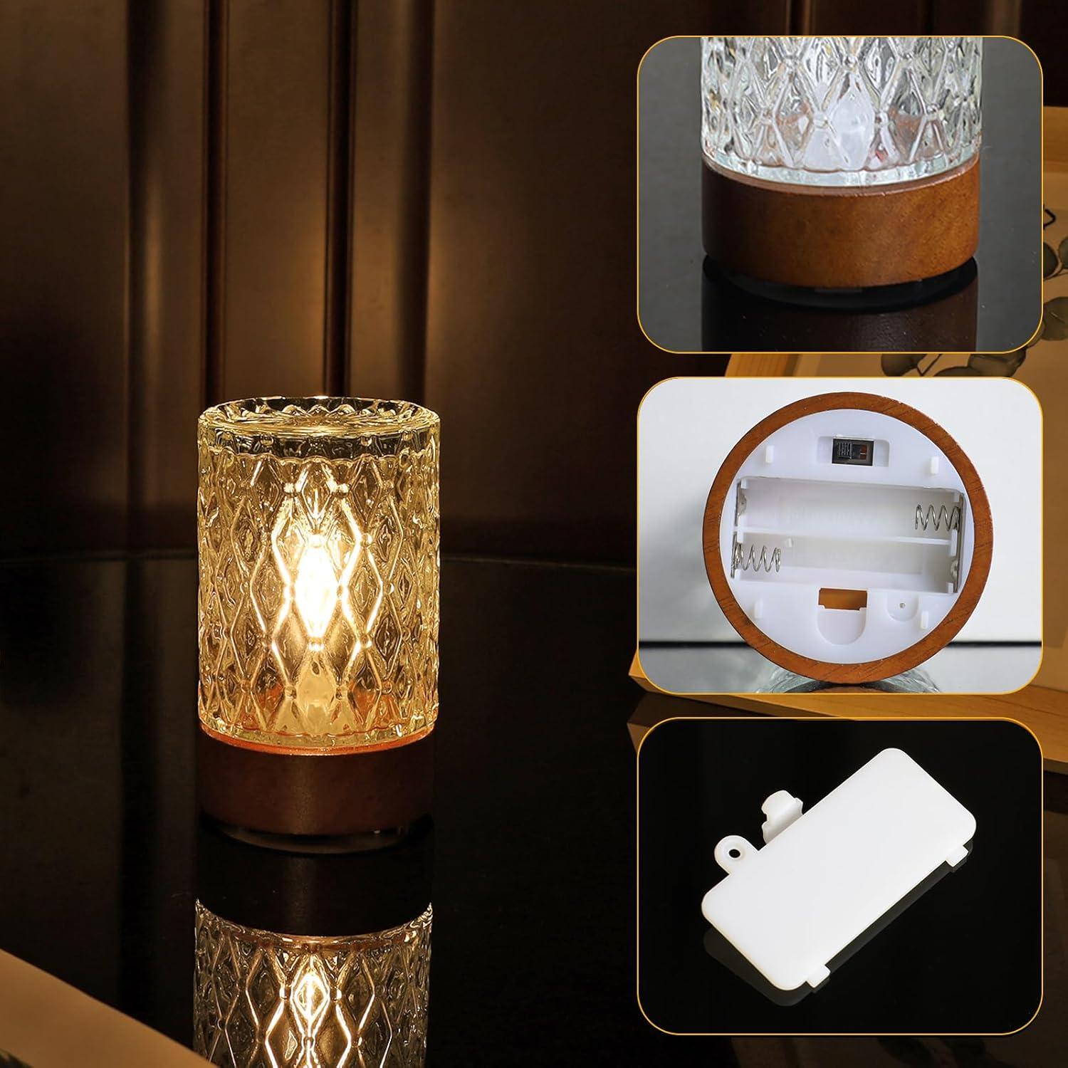 Luz Nocturna a Pilas CZSHCKJYXGS con Temporizador y Luz Cálida