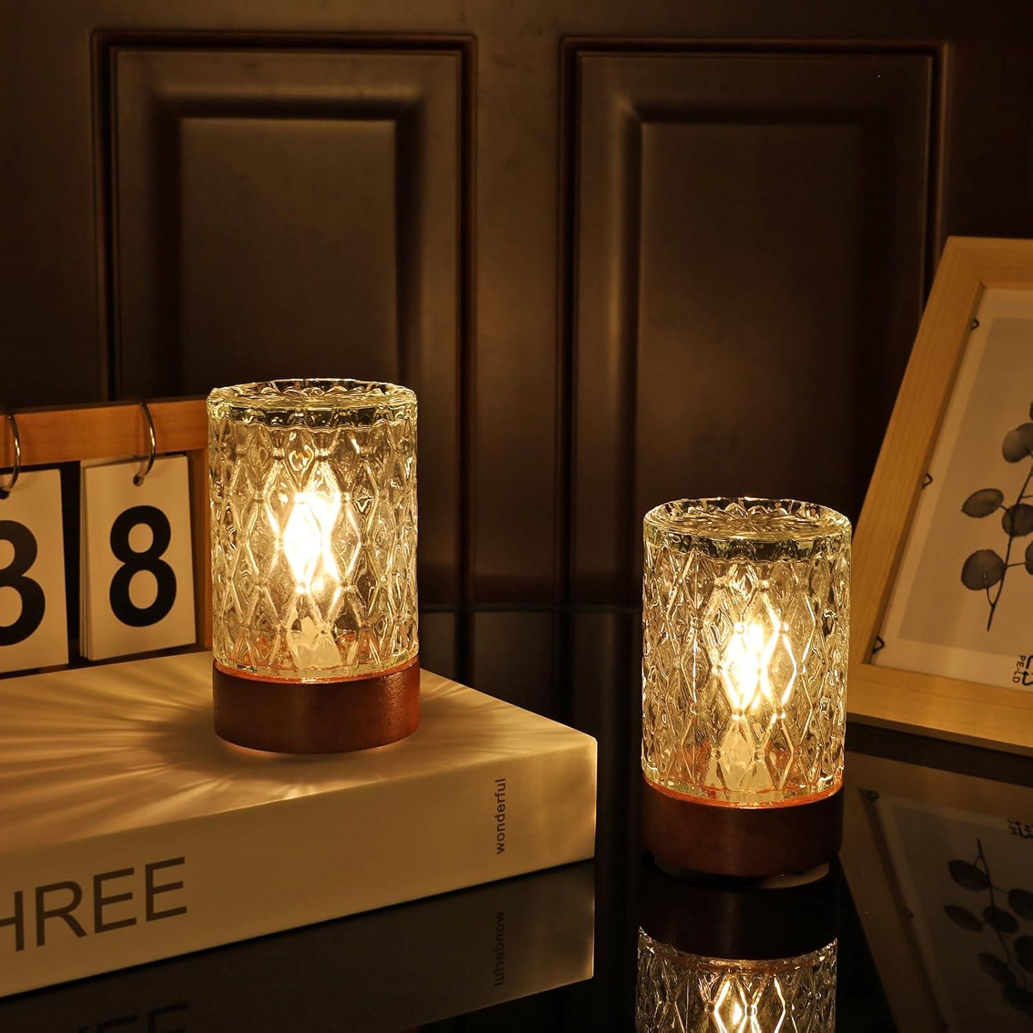 Luz Nocturna a Pilas CZSHCKJYXGS con Temporizador y Luz Cálida