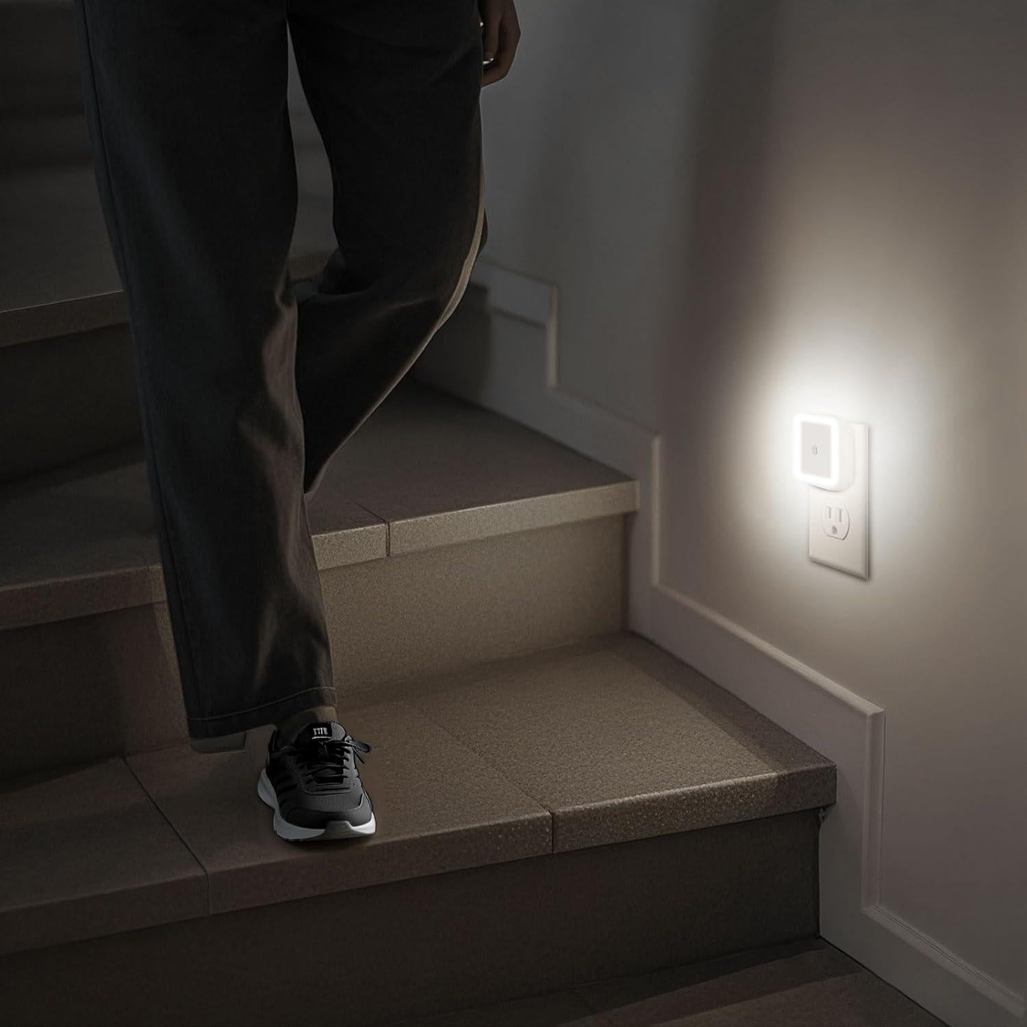 Luz Nocturna LED Amligy 0.5W con Sensor Automático - Paquete de 6