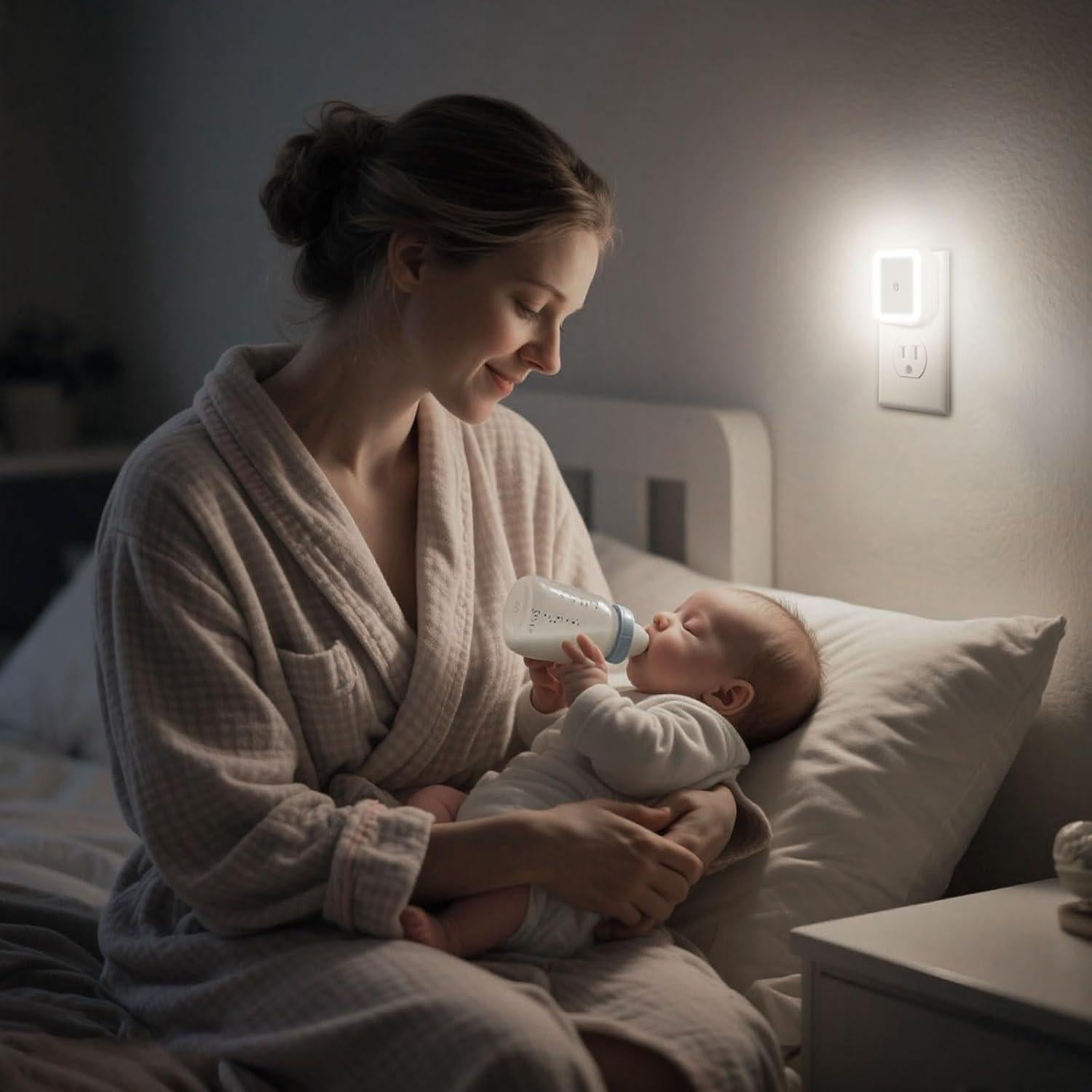 Luz Nocturna LED Amligy 0.5W con Sensor Automático - Paquete de 6