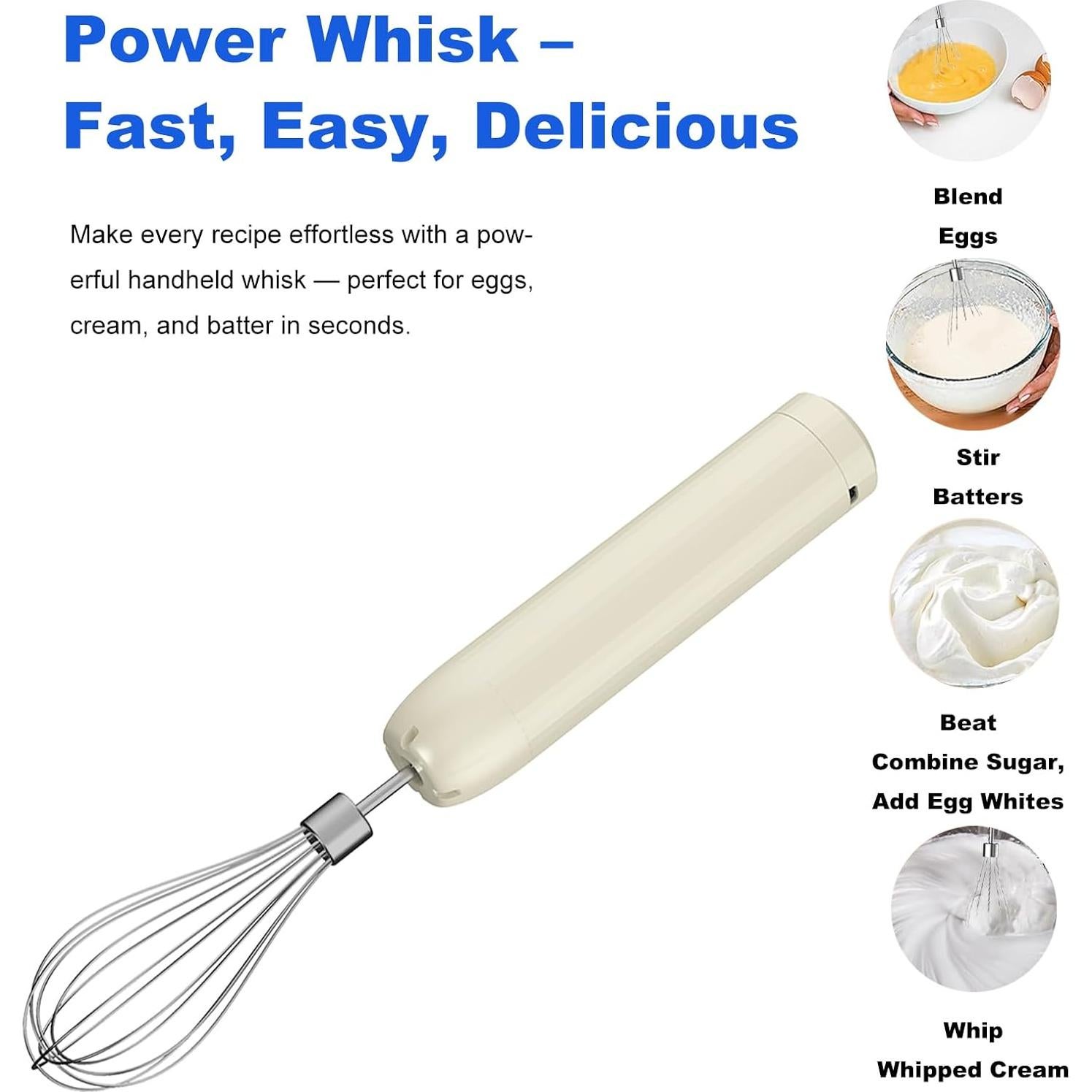 Batidora de Mano Inalámbrica MixgoII 4 Velocidades 300ml