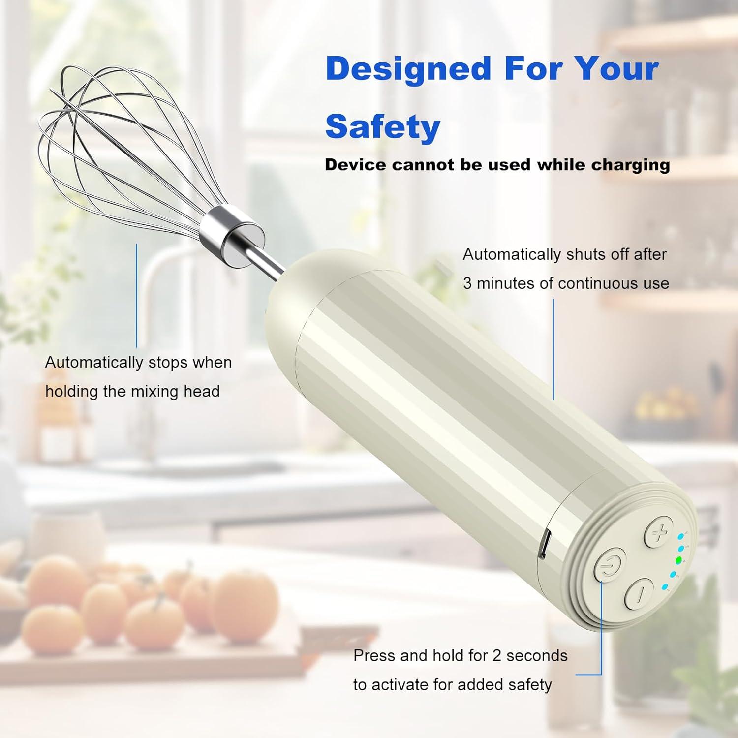 Batidora de Mano Inalámbrica MixgoII 4 Velocidades 300ml