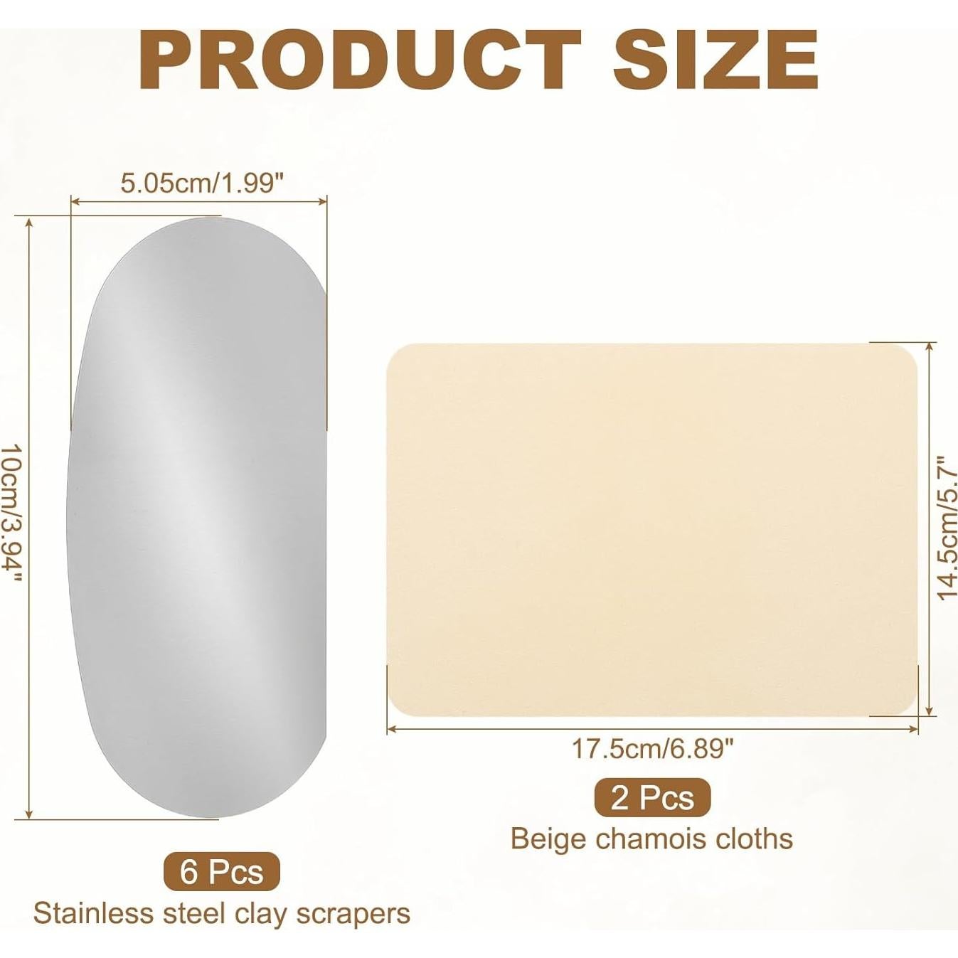 Kit de Herramientas de Cerámica YOKIVE 6 Piezas Acero Inoxidable