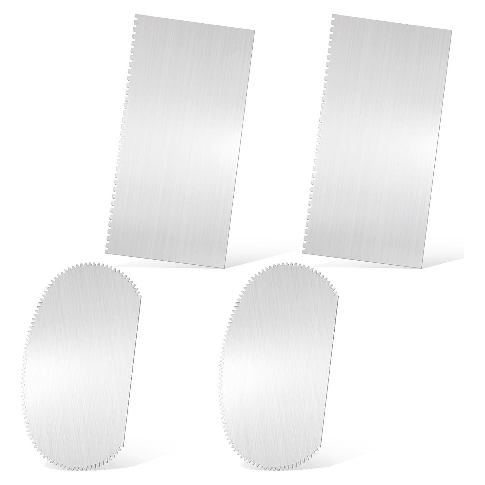 Juego de Raspadores de Arcilla Mabor 4 Piezas Acero Inoxidable