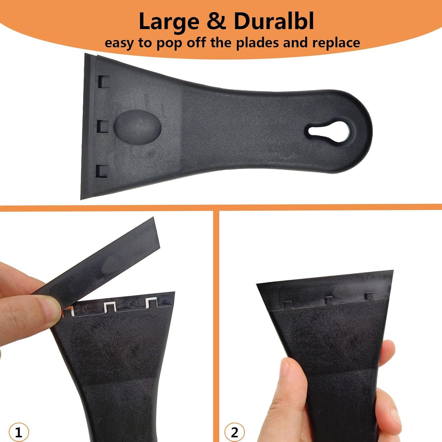 Kit de Raspador de Cuchillas Plásticas Petiy Beauty - 20 Cuchillas 7.62 cm