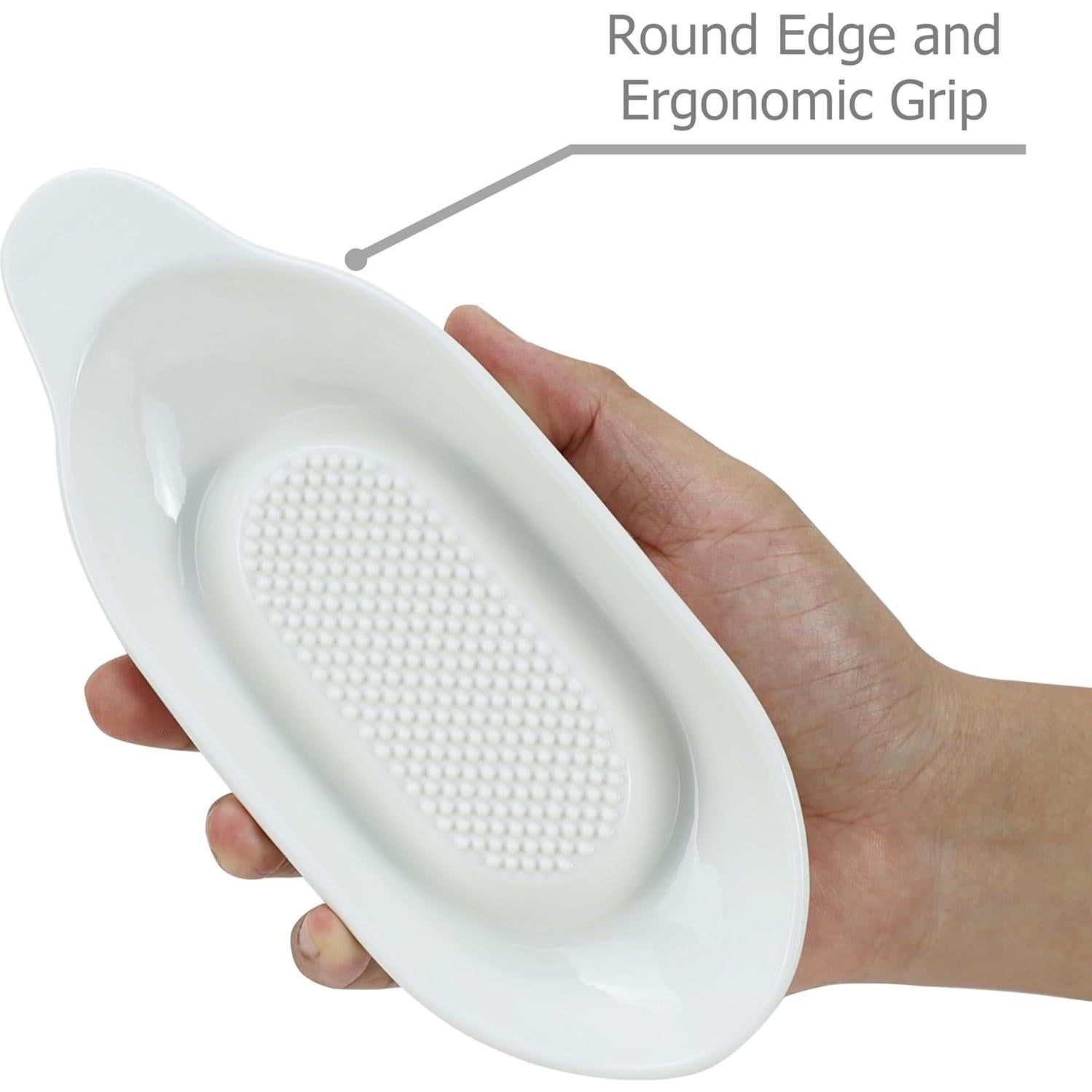 Rallador de Jengibre de Cerámica EIKS con Raspador y Cepillos