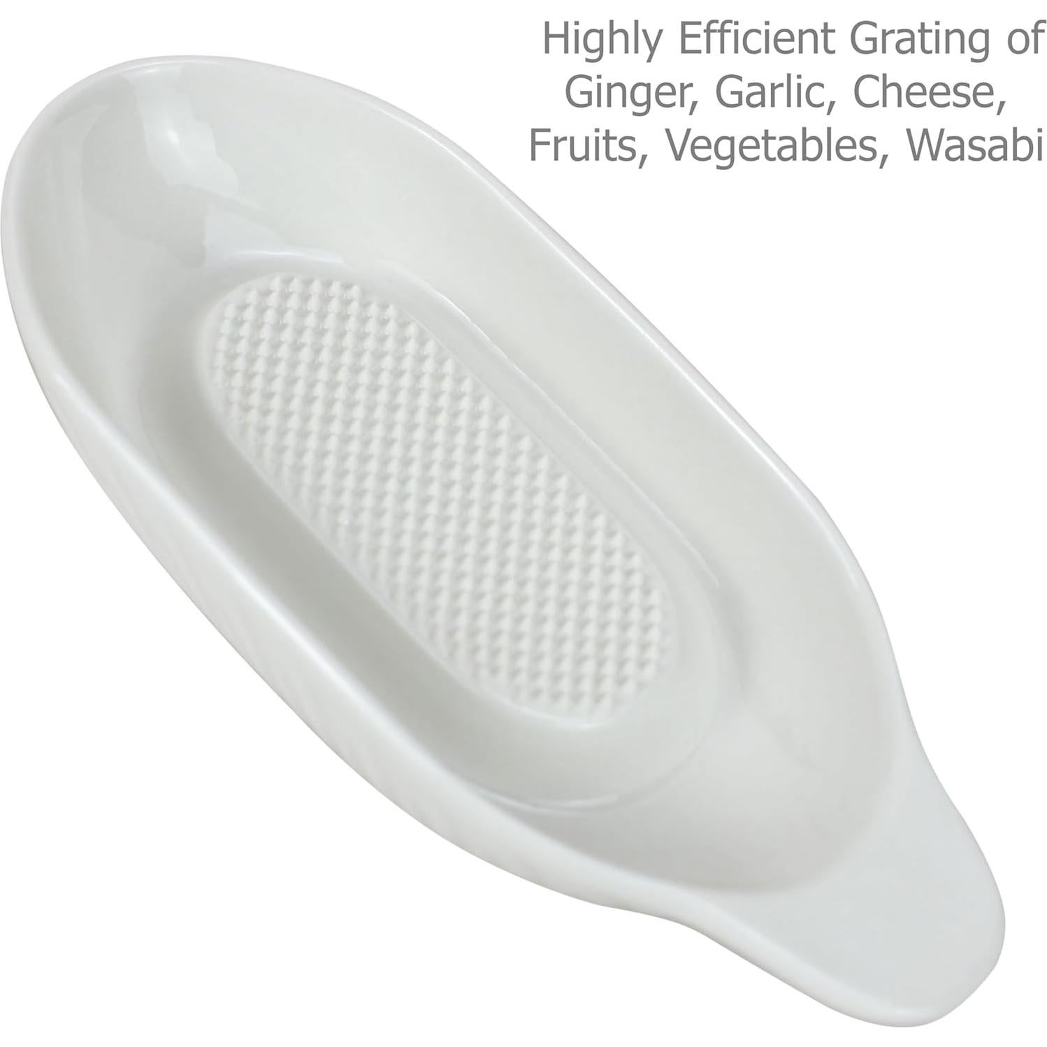 Rallador de Jengibre de Cerámica EIKS con Raspador y Cepillos