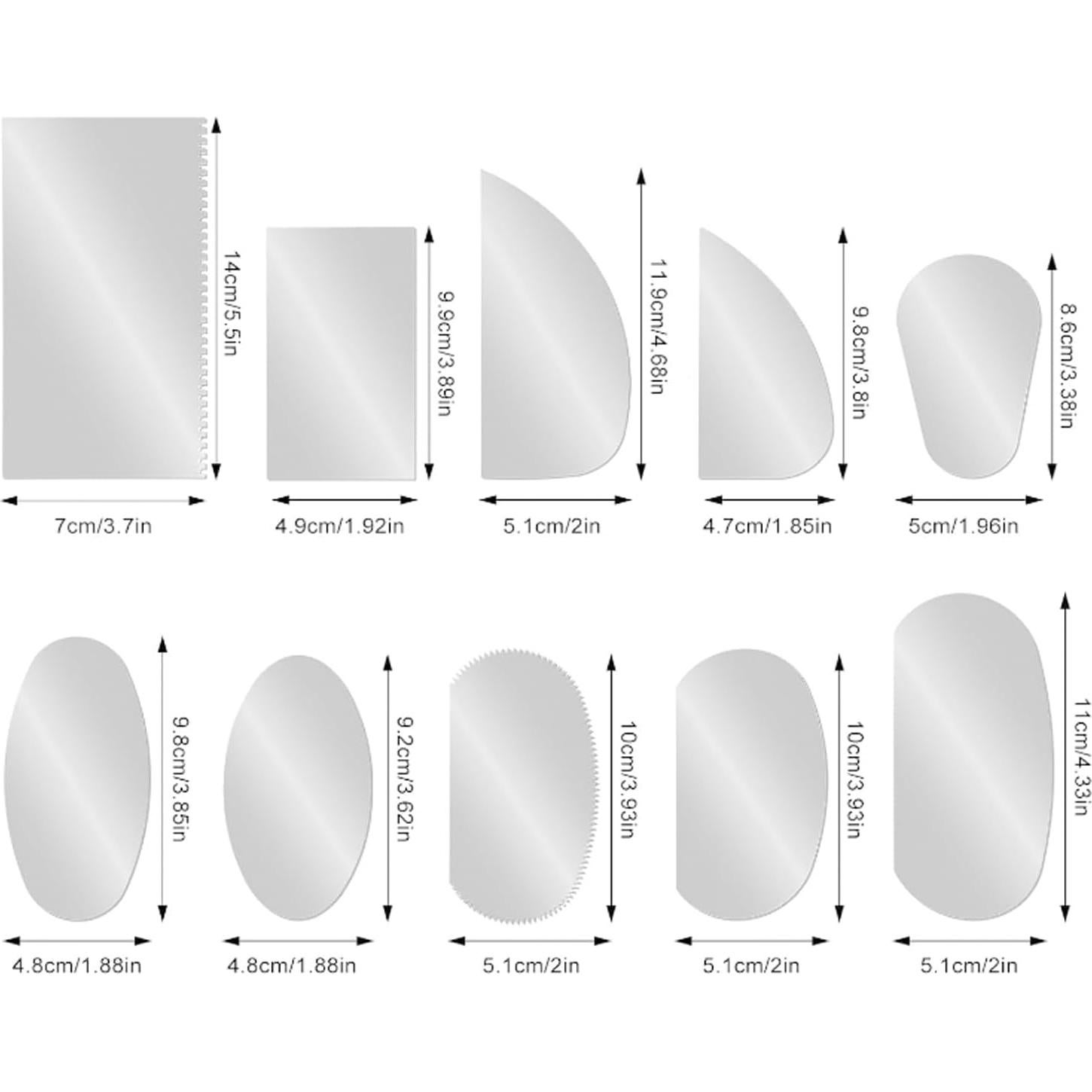 Set de 10 Herramientas de Escultura de Arcilla Heyous Acero Inoxidable