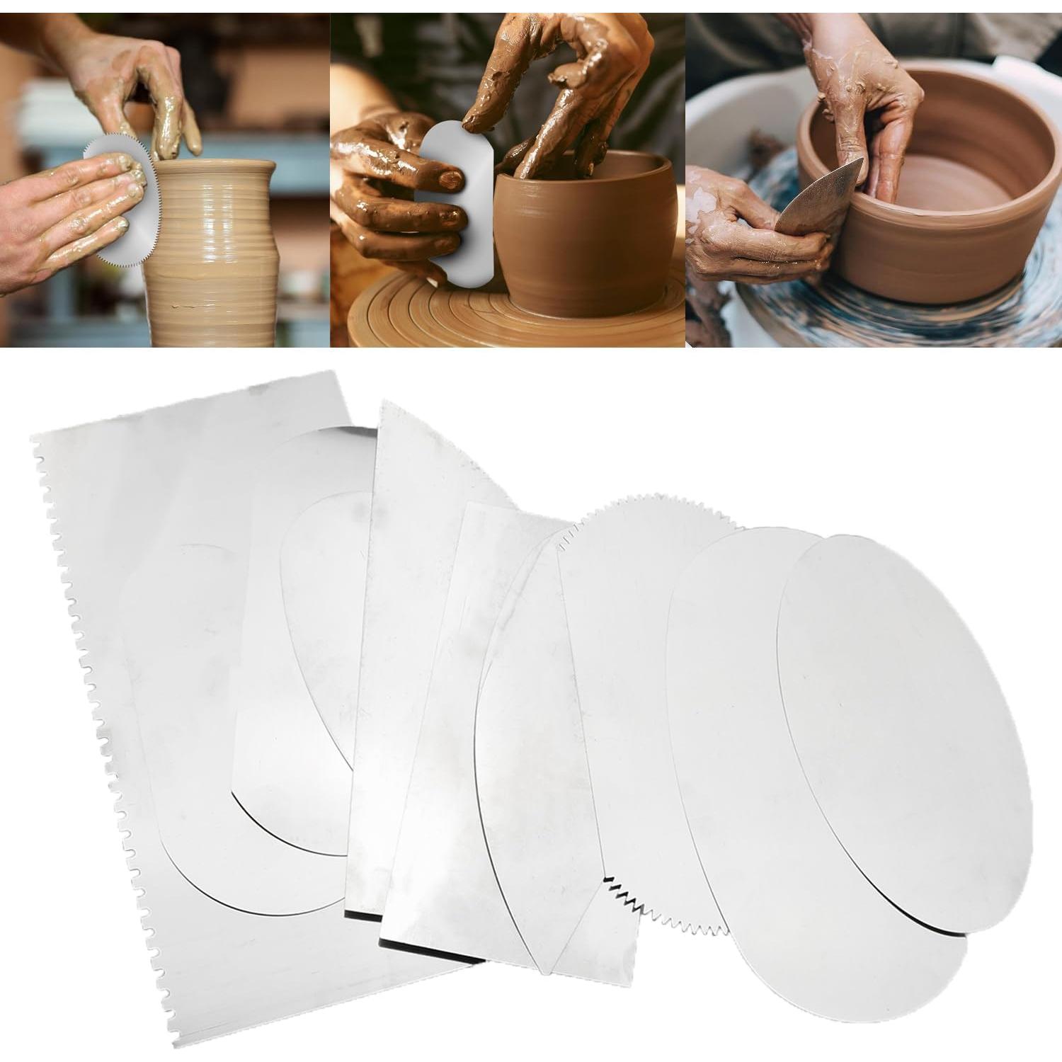 Set de 10 Herramientas de Escultura de Arcilla Heyous Acero Inoxidable