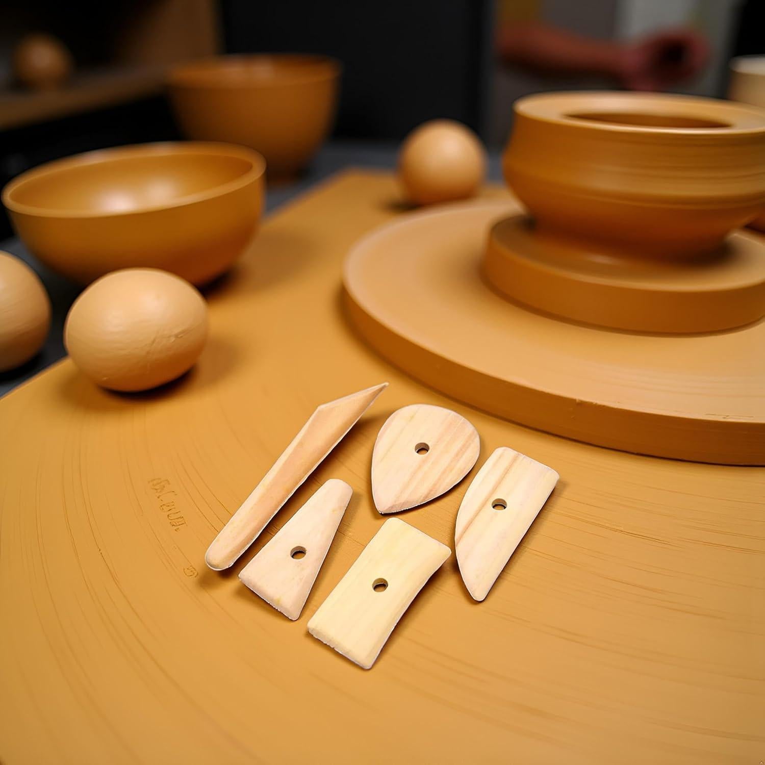Juego de 5 Herramientas de Escultura de Arcilla WLngtv